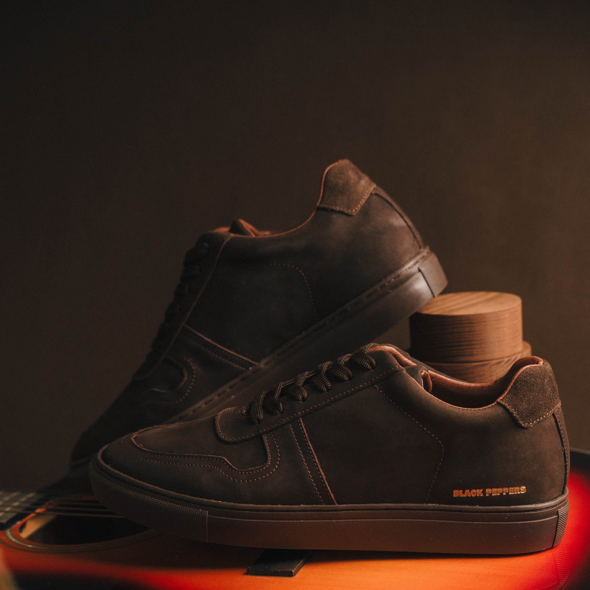 Lowtop Leather Sneaker TURIN Brown