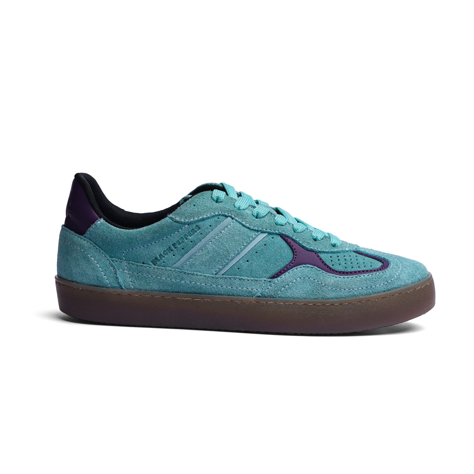 BLACK PEPPERS Lowtop Leather Sneaker PARMA Aqua
