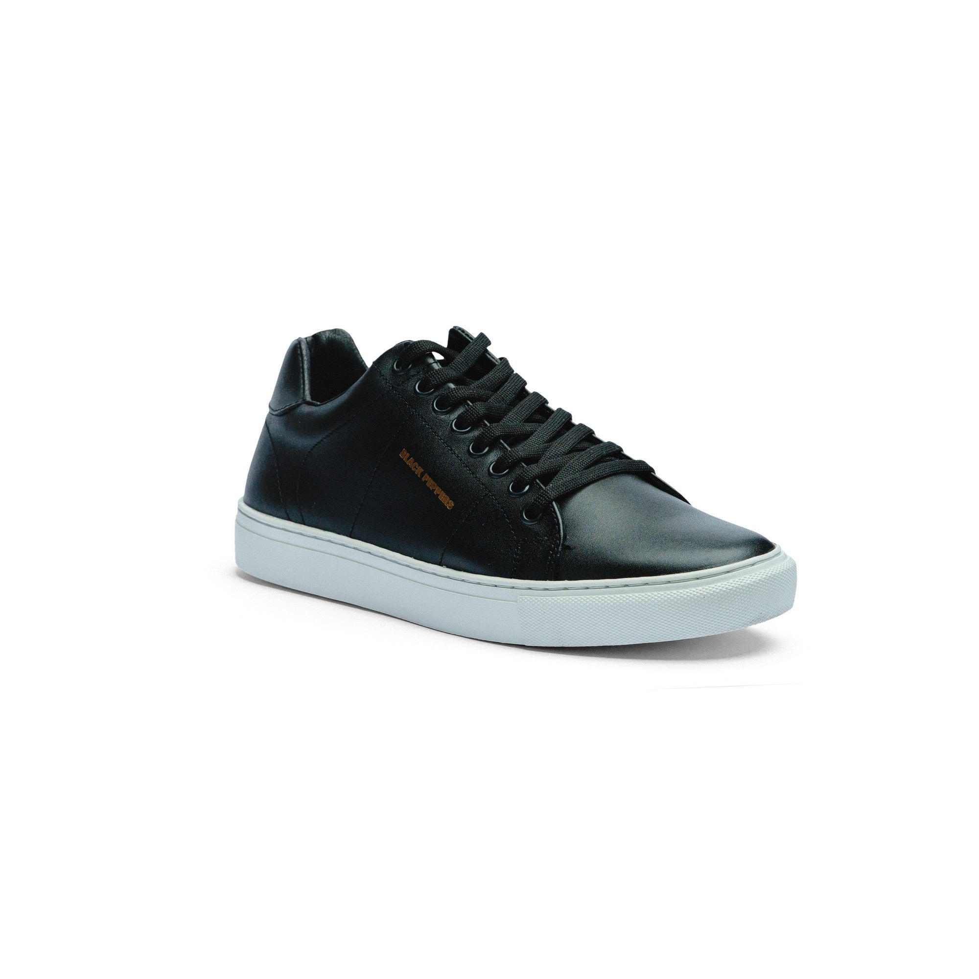BLACK PEPEPRS Lowtop Leather Sneaker CORE Black/White Sole