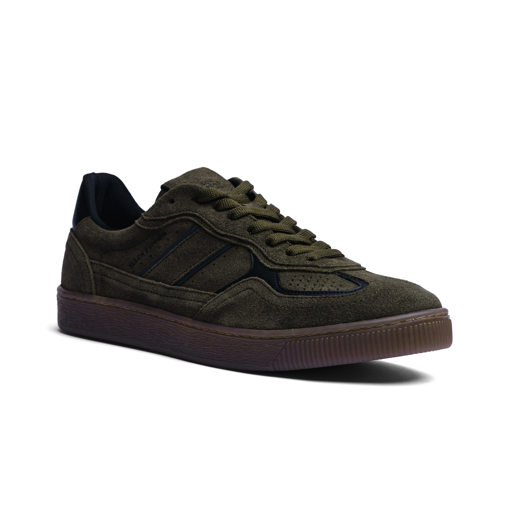 BLACK PEPPERS Lowtop Leather Sneaker PARMA Olive Green