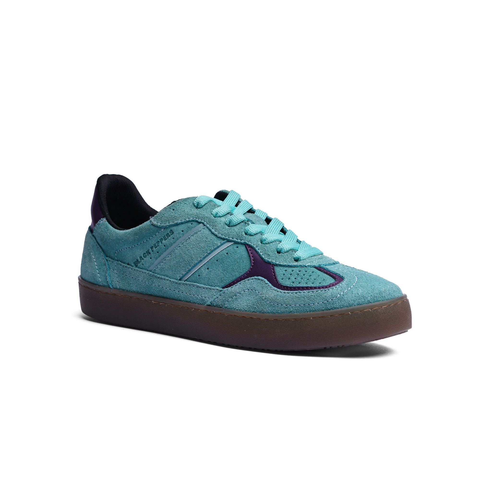 BLACK PEPPERS Lowtop Leather Sneaker PARMA Aqua