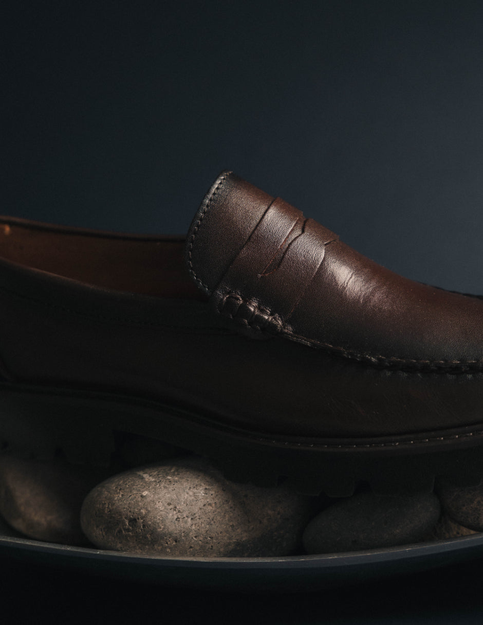 Leather Loafers Chocolate