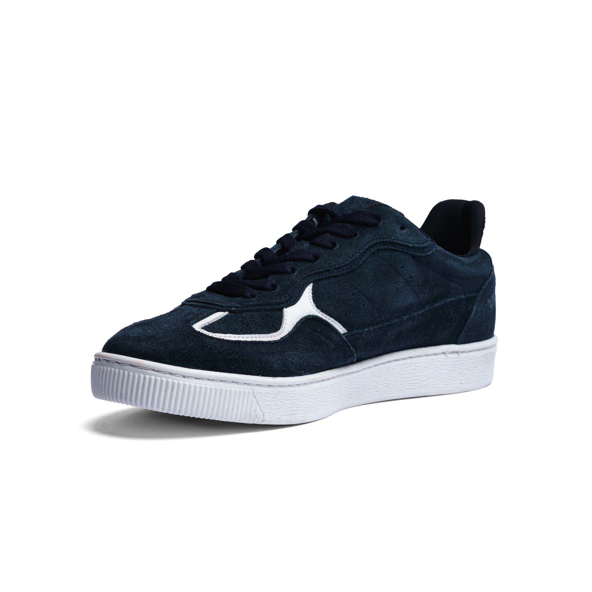 BLACK PEPPERS Lowtop Leather Sneaker PARMA Navy Blue