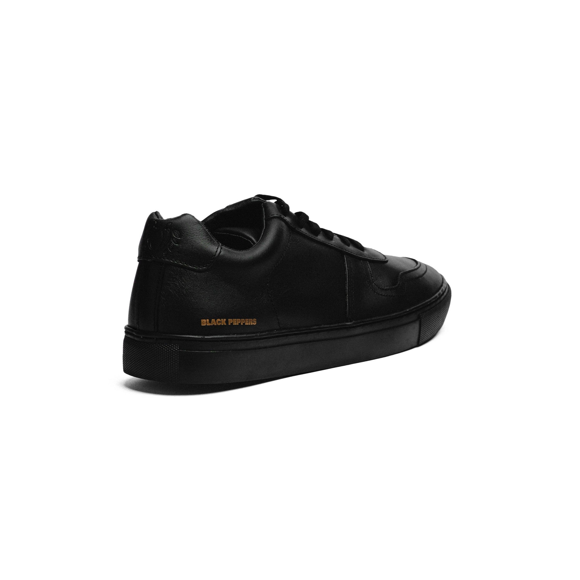 BLACK PEPPERS Lowtop Leather Sneaker TURIN Full Black