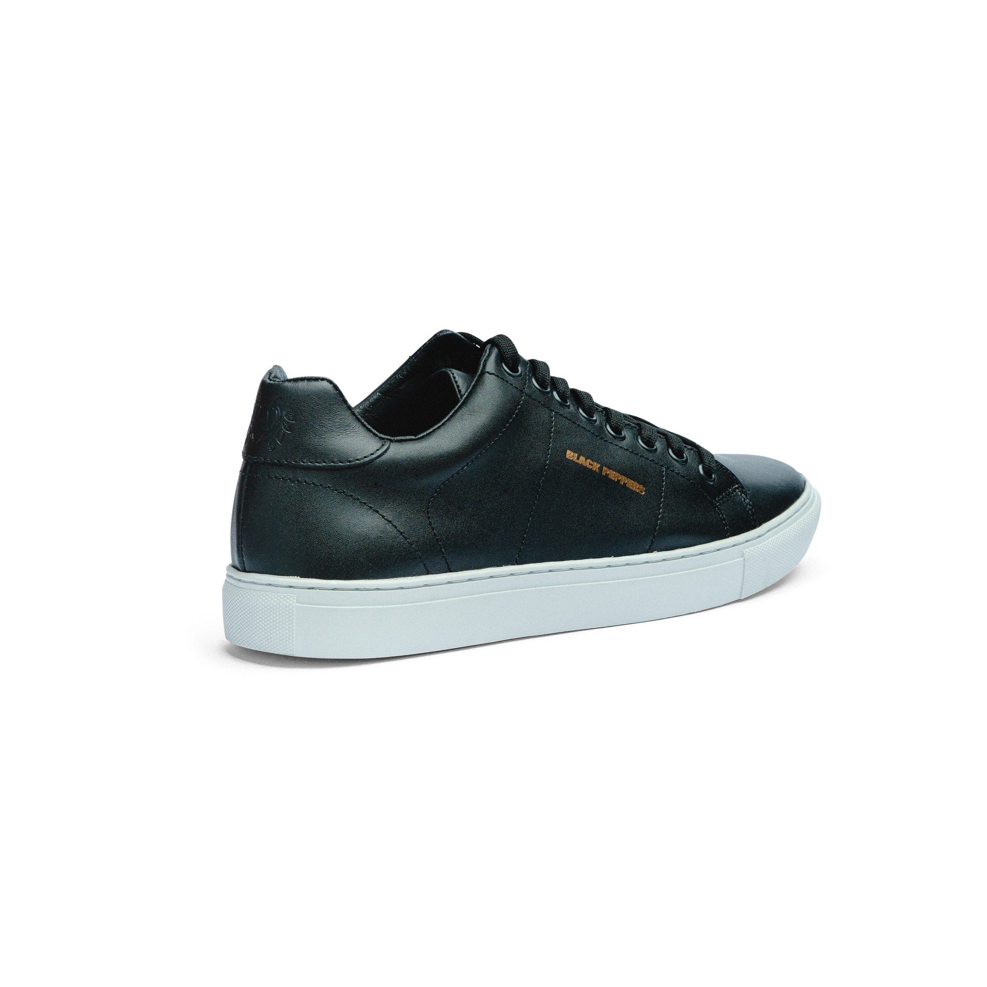 BLACK PEPEPRS Lowtop Leather Sneaker CORE Black/White Sole