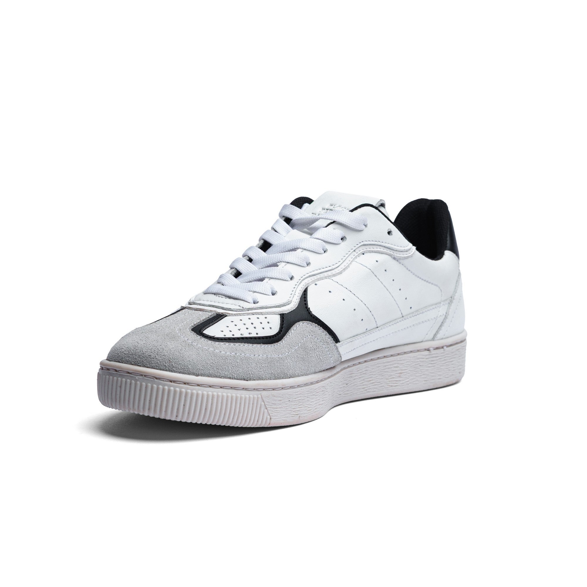 BLACK PEPPERS Lowtop Leather Sneaker PARMA White/Blue (Dama)