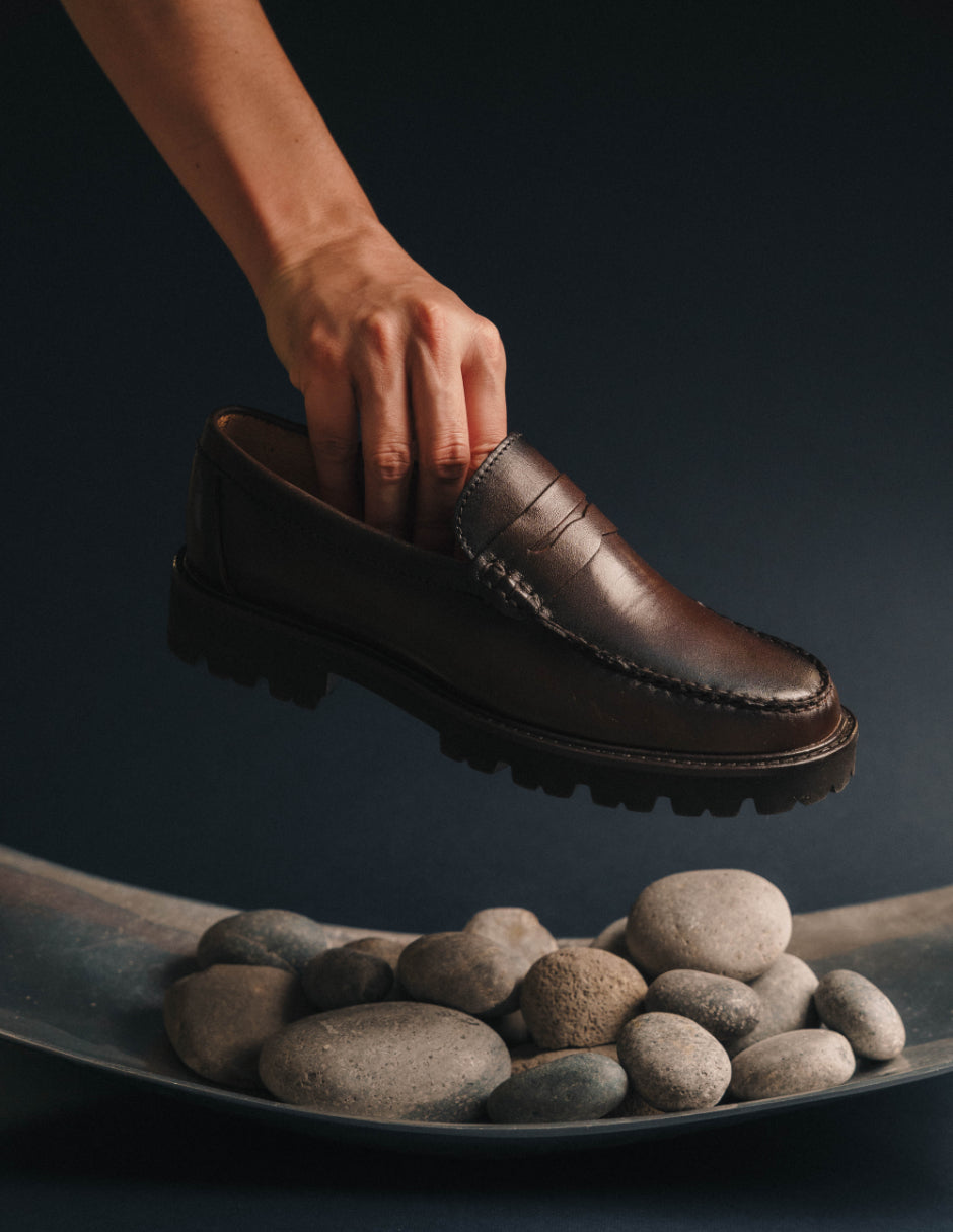 Leather Loafers Chocolate