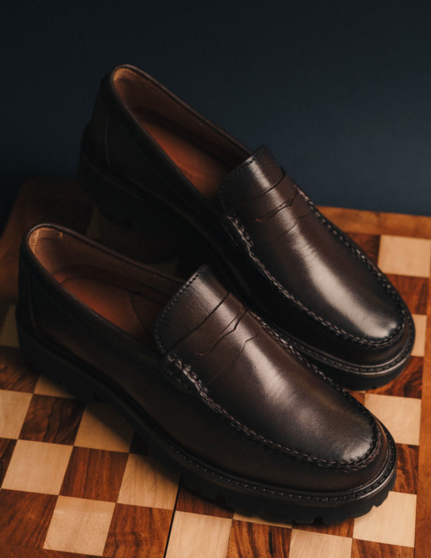 Leather Loafers Chocolate