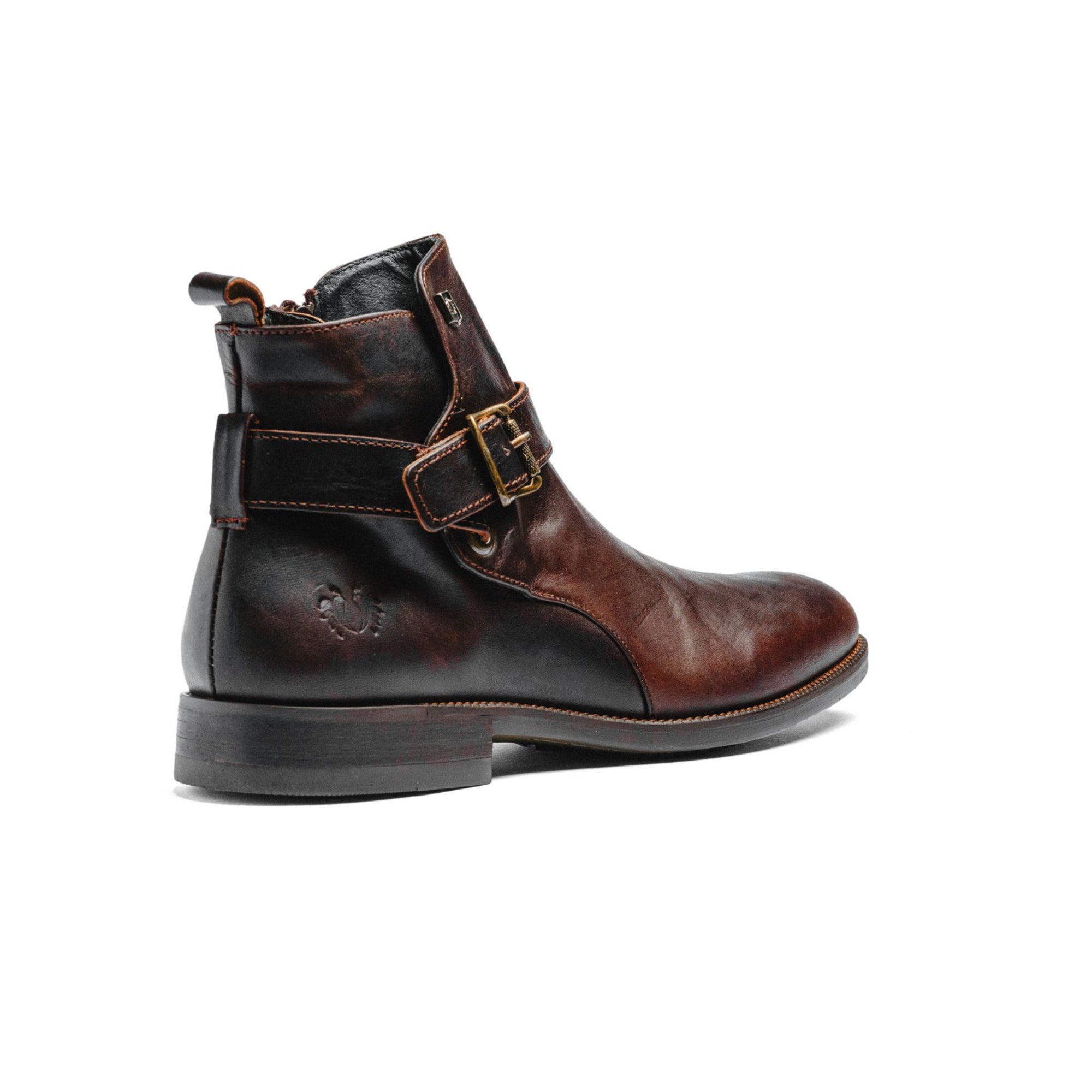 BLACK PEPPERS Brown Leather BIKER