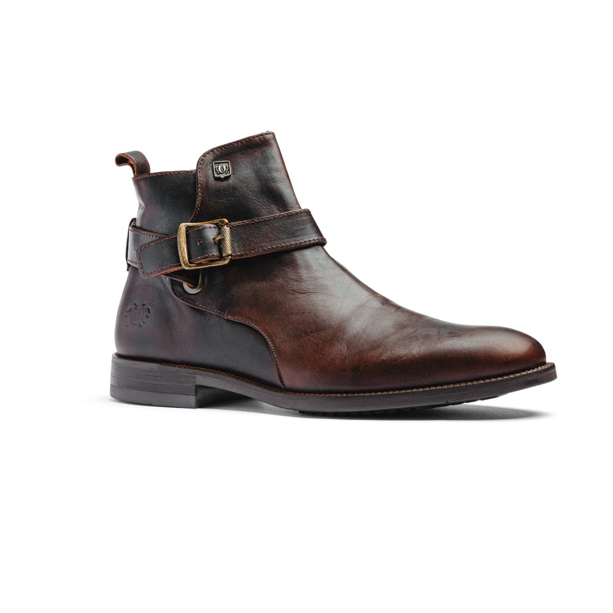 BLACK PEPPERS Brown Leather BIKER