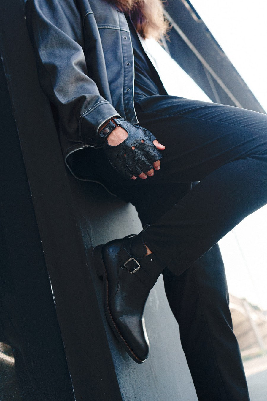 BLACK PEPPERS Black Leather BIKER