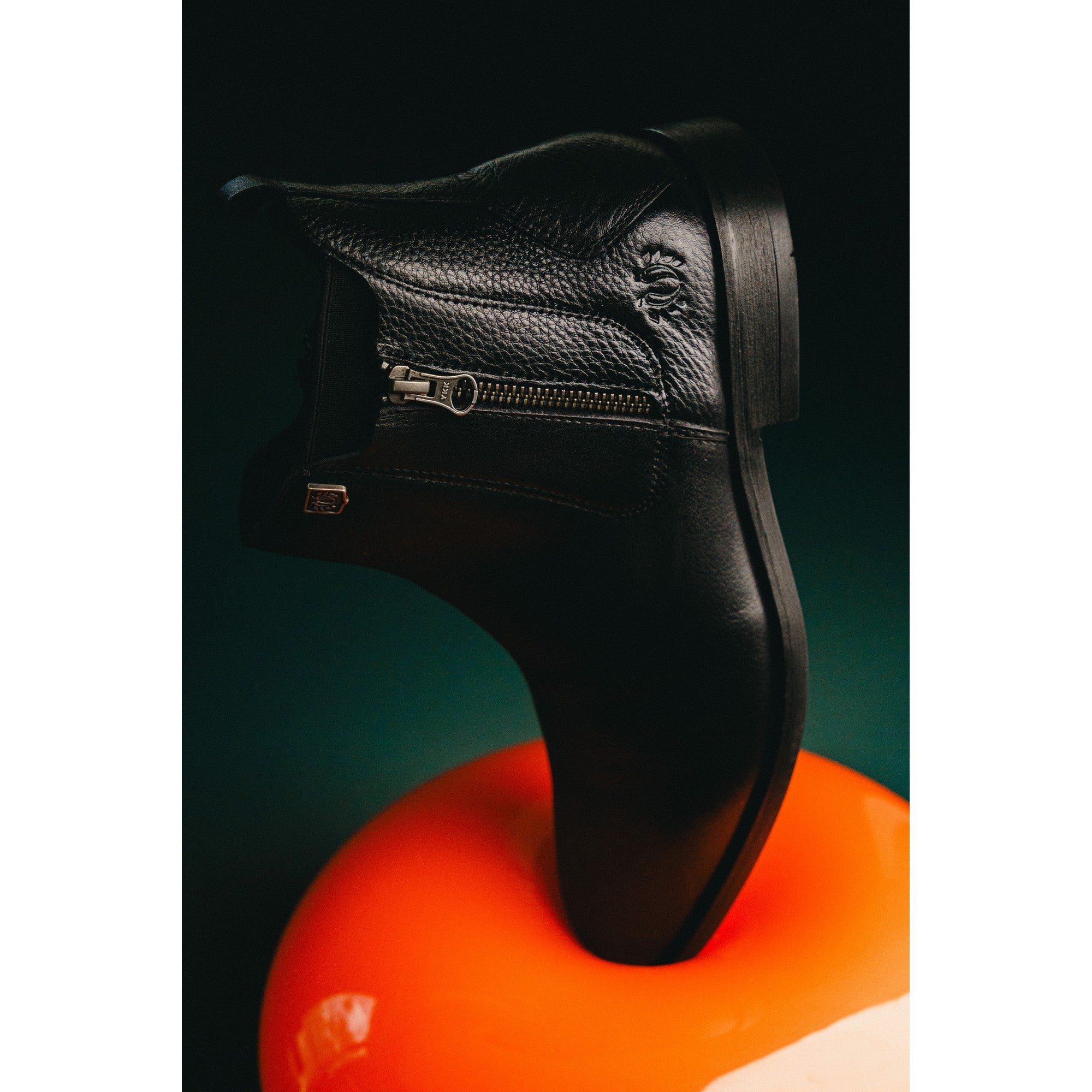 BLACK PEPPERS Black Leather ROCKSTAR CHELSEA