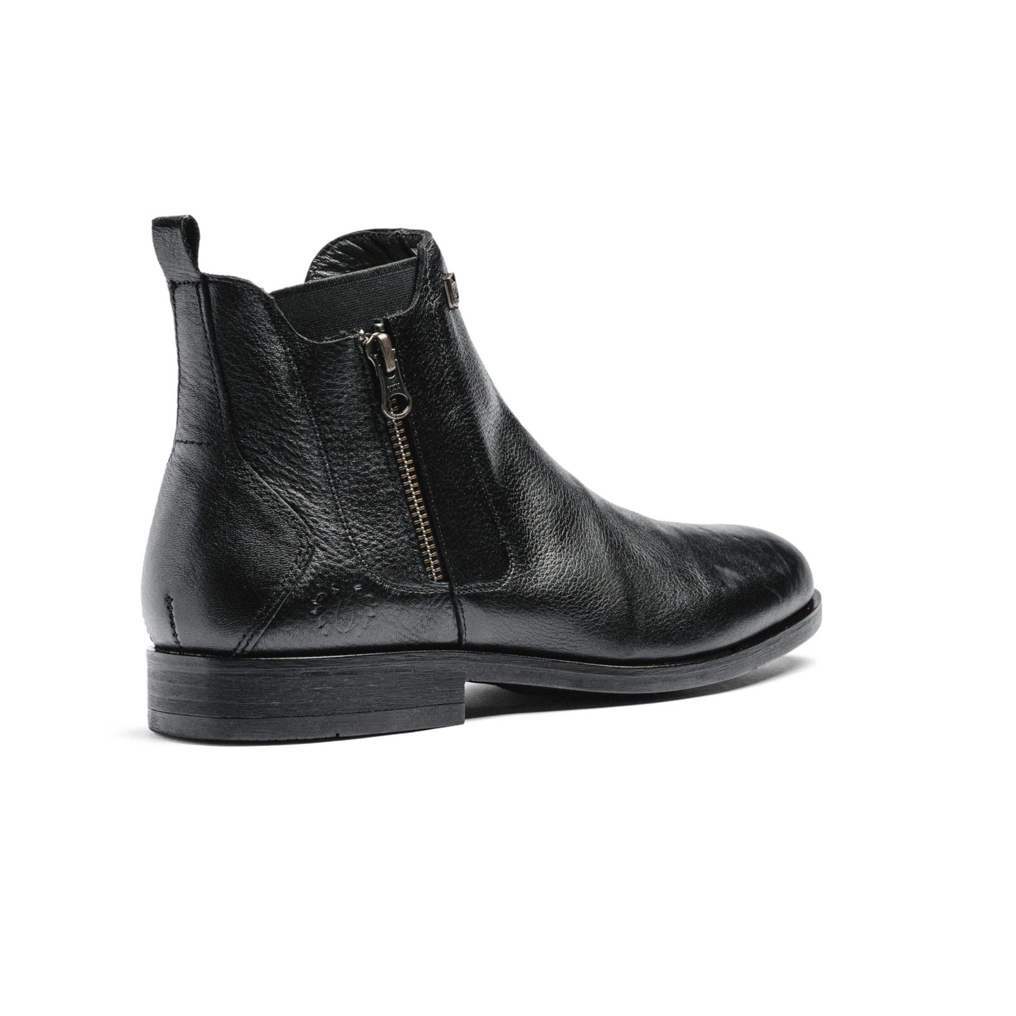 BLACK PEPPERS Black Leather ROCKSTAR CHELSEA