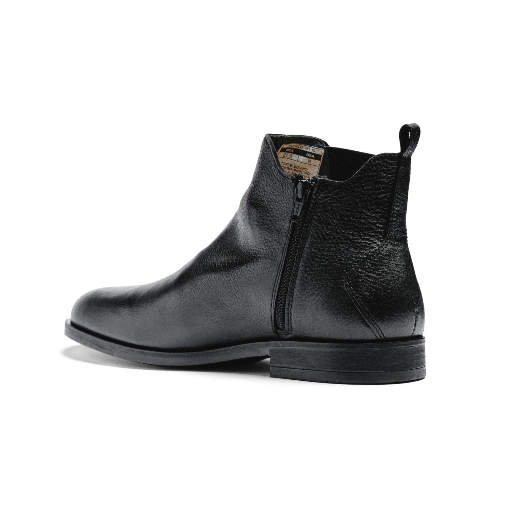 BLACK PEPPERS Black Leather ROCKSTAR CHELSEA