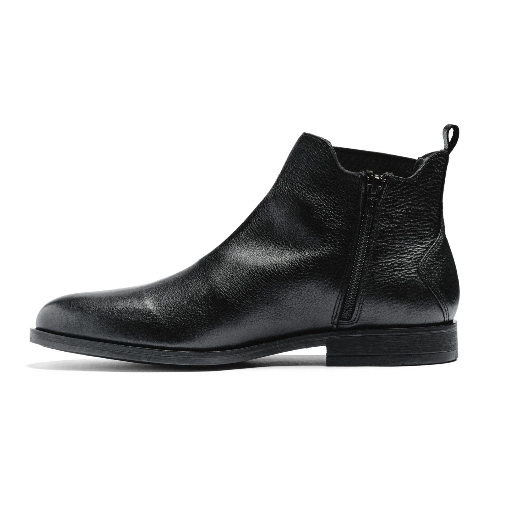 BLACK PEPPERS Black Leather ROCKSTAR CHELSEA