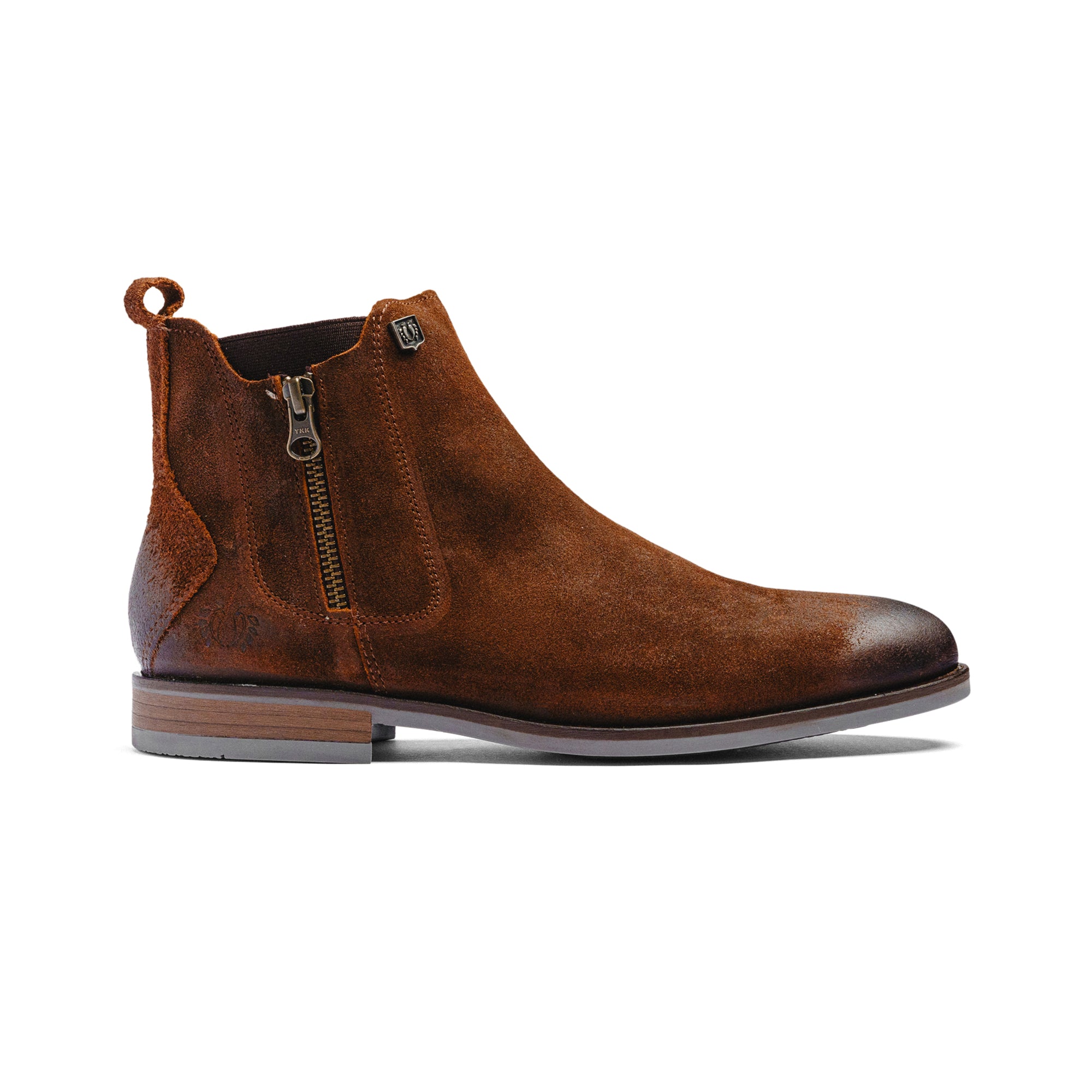 BLACK PEPPERS Camel Suede ROCKSTAR CHELSEA