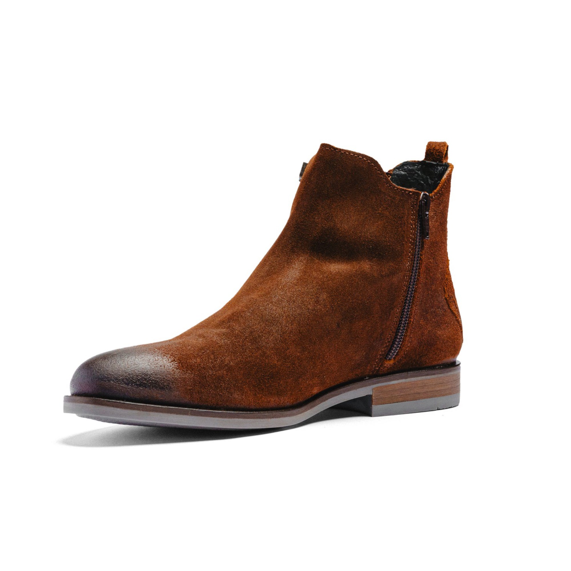 BLACK PEPPERS Camel Suede ROCKSTAR CHELSEA