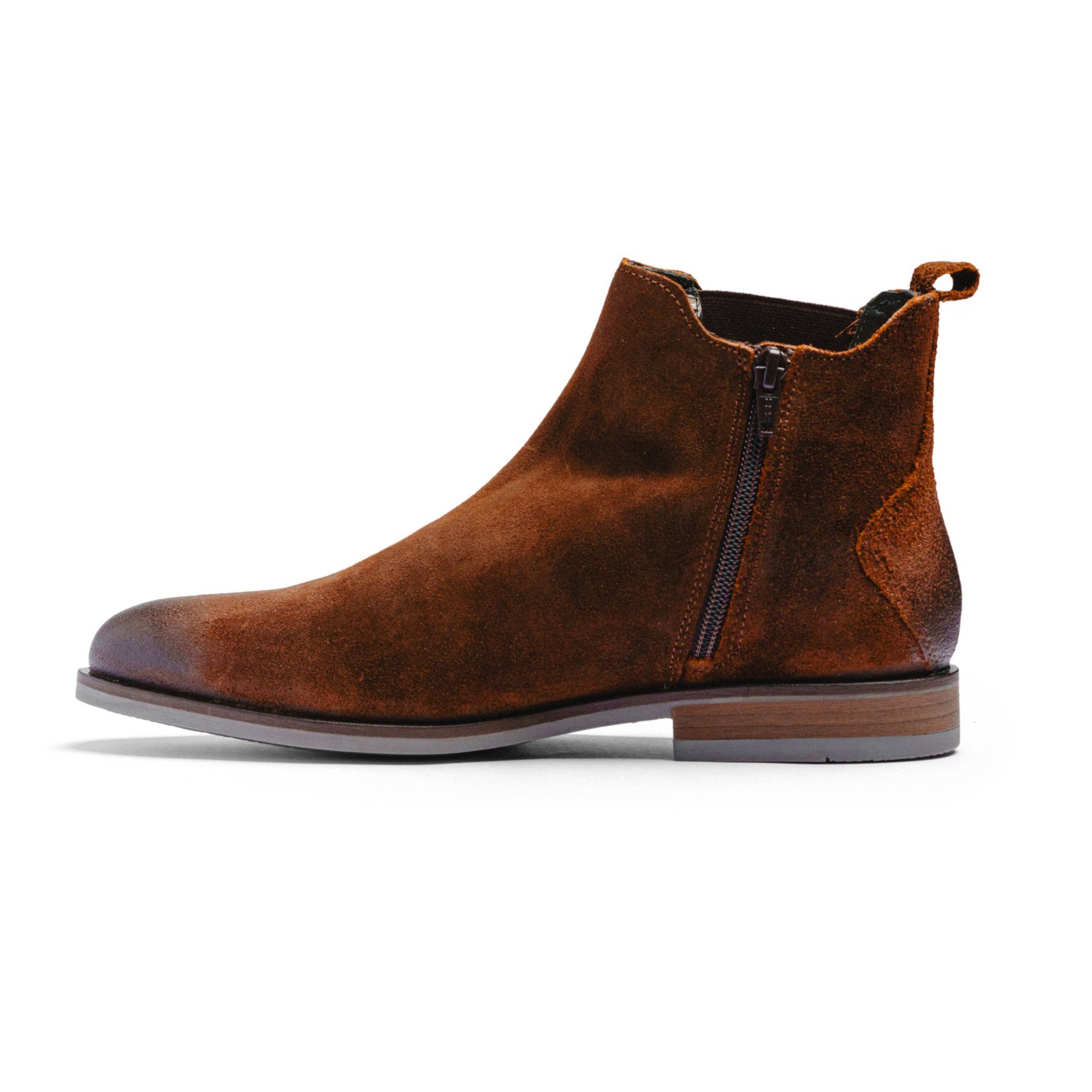 BLACK PEPPERS Camel Suede ROCKSTAR CHELSEA