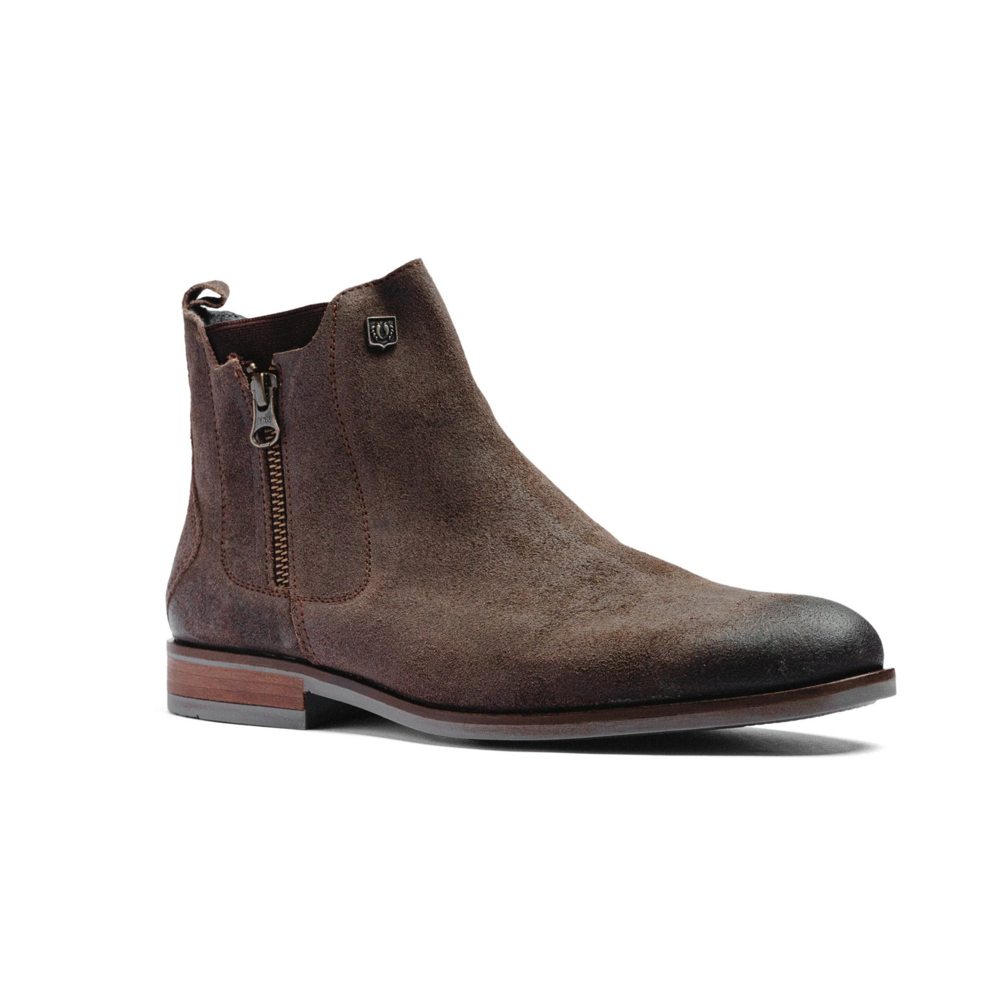 BLACK PEPPERS Gray Suede ROCKSTAR CHELSEA