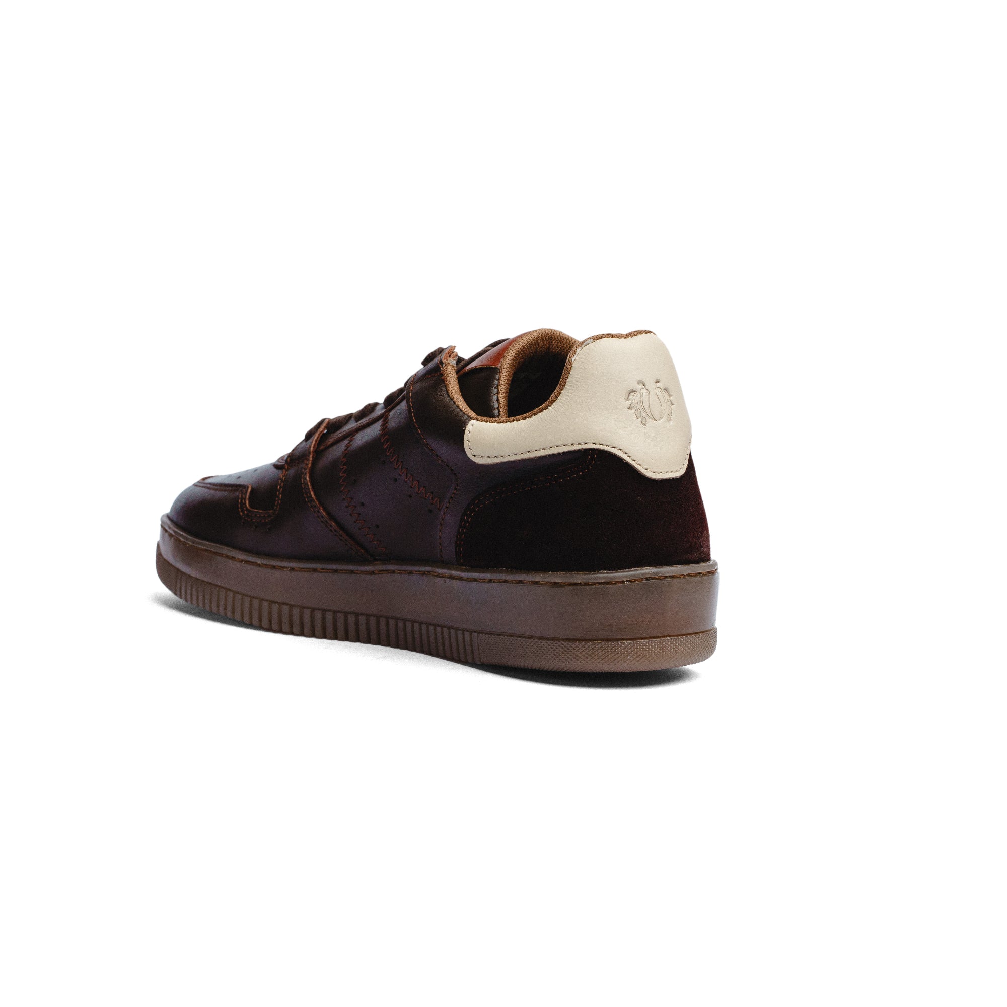 BLACK PEPPERS Lowtop Leather Sneaker CRUISE Chocolate