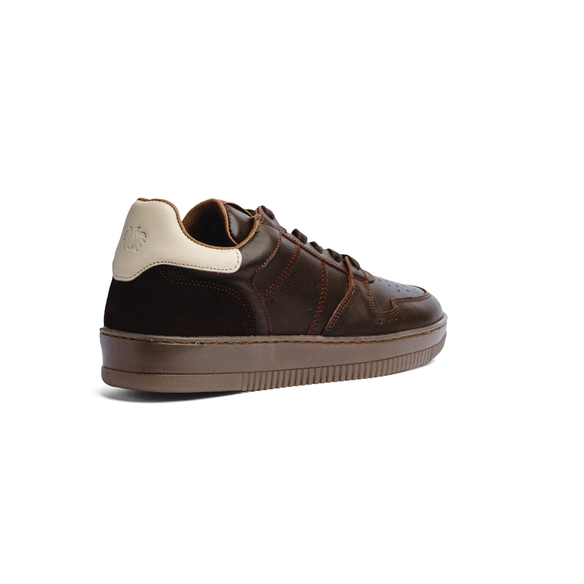 BLACK PEPPERS Lowtop Leather Sneaker CRUISE Chocolate