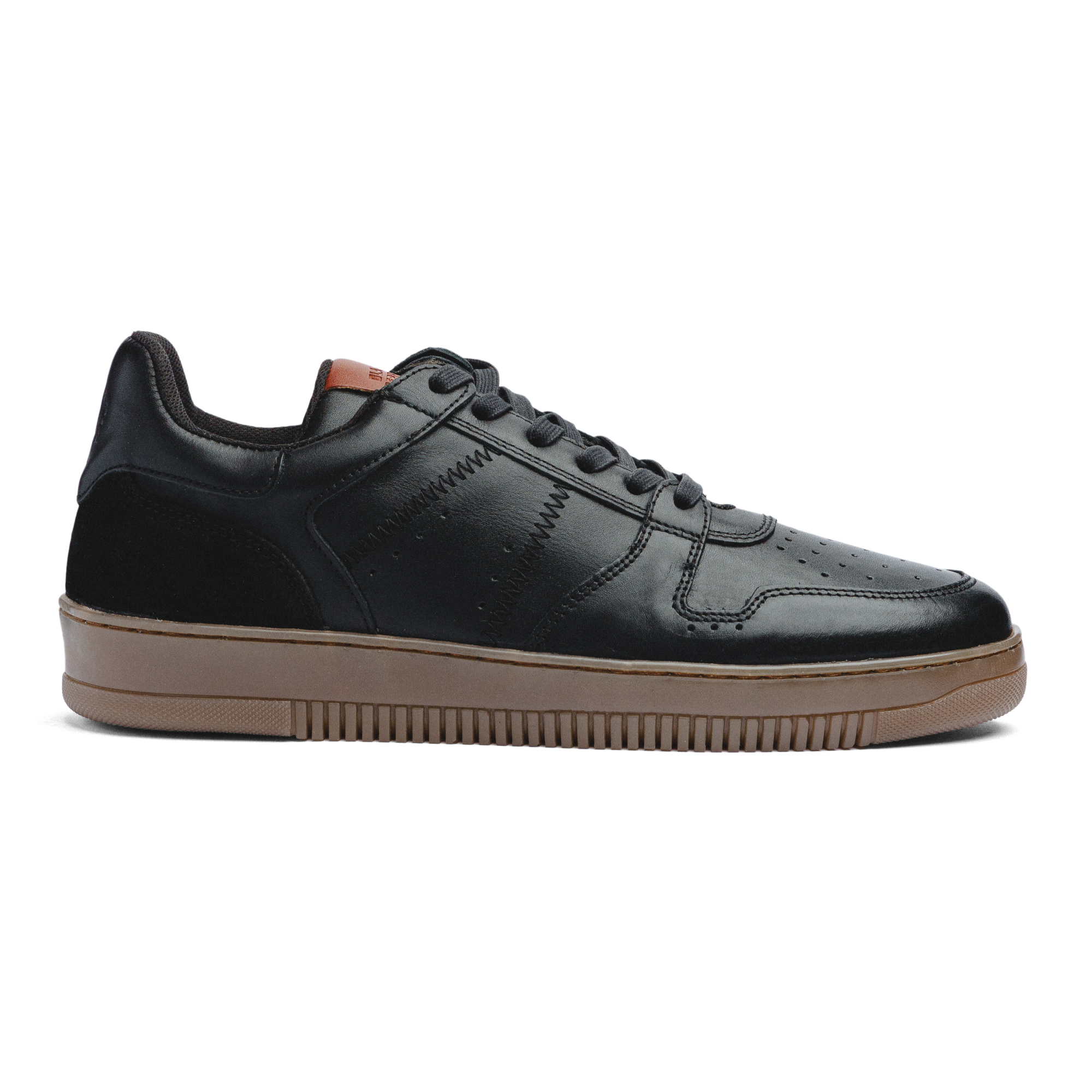 BLACK PEPPERS Lowtop Leather Sneaker CRUISE Black