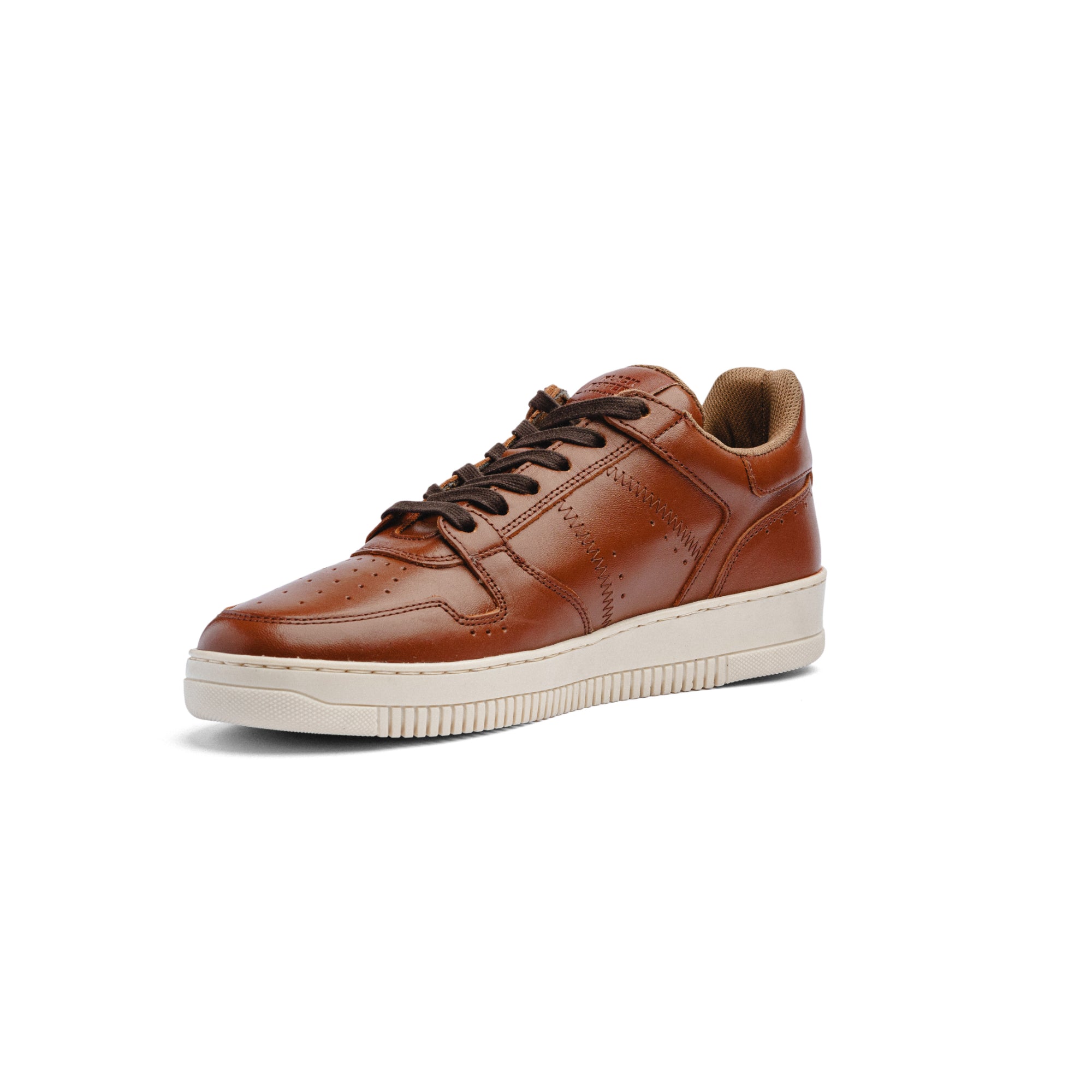 BLACK PEPPERS Lowtop Leather Sneaker CRUISE Camel