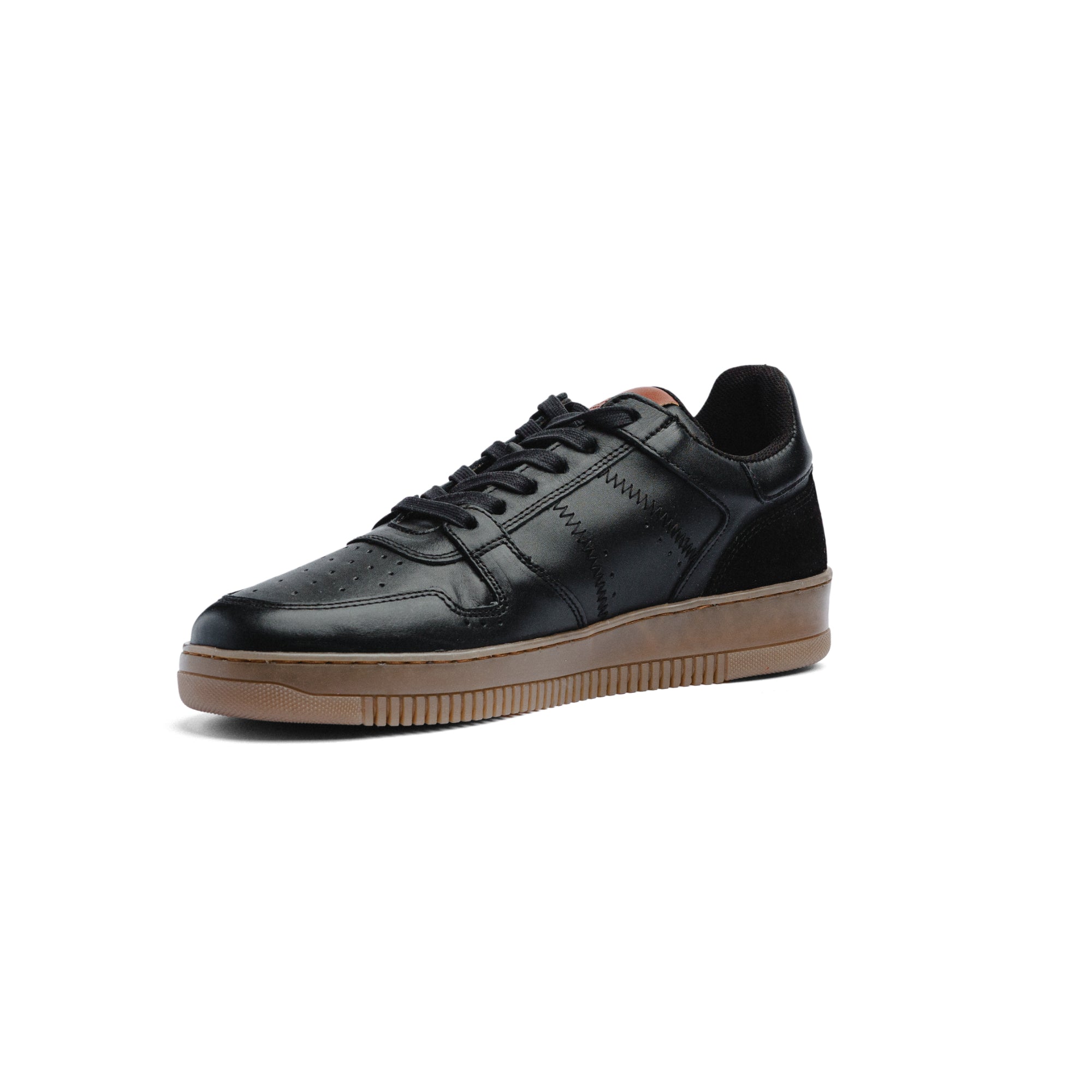 BLACK PEPPERS Lowtop Leather Sneaker CRUISE Black