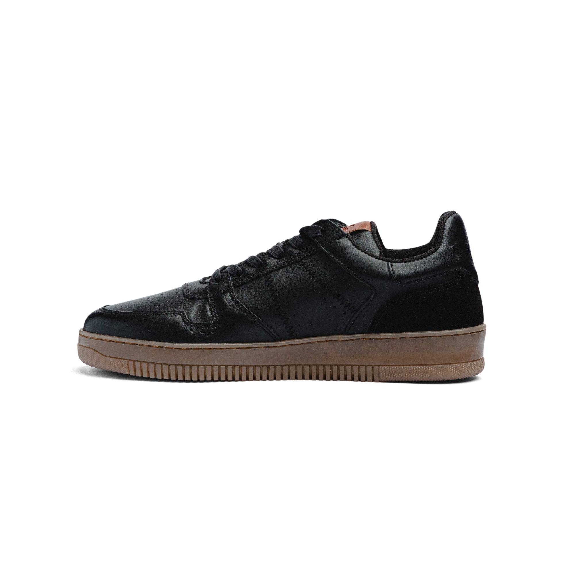 BLACK PEPPERS Lowtop Leather Sneaker CRUISE Black