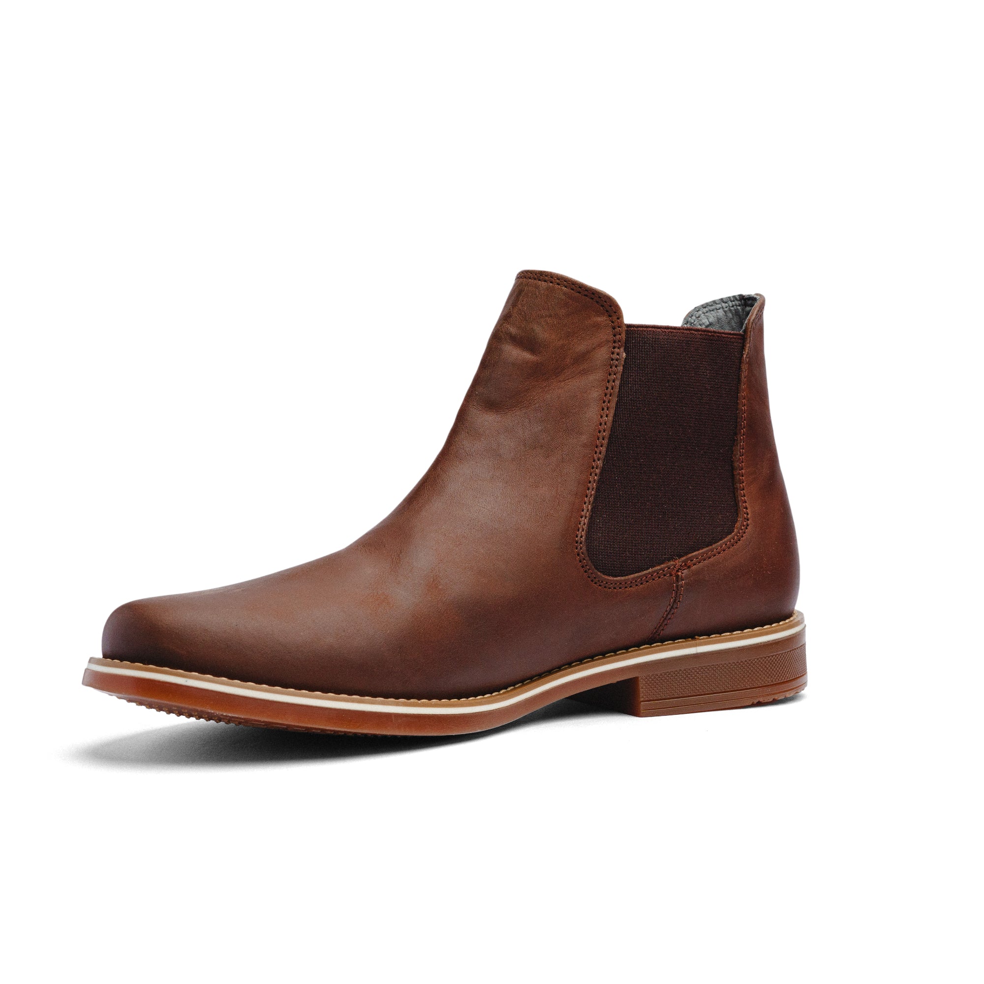 BLACK PEPPERS Brown Leather CLASSIC CHELSEA