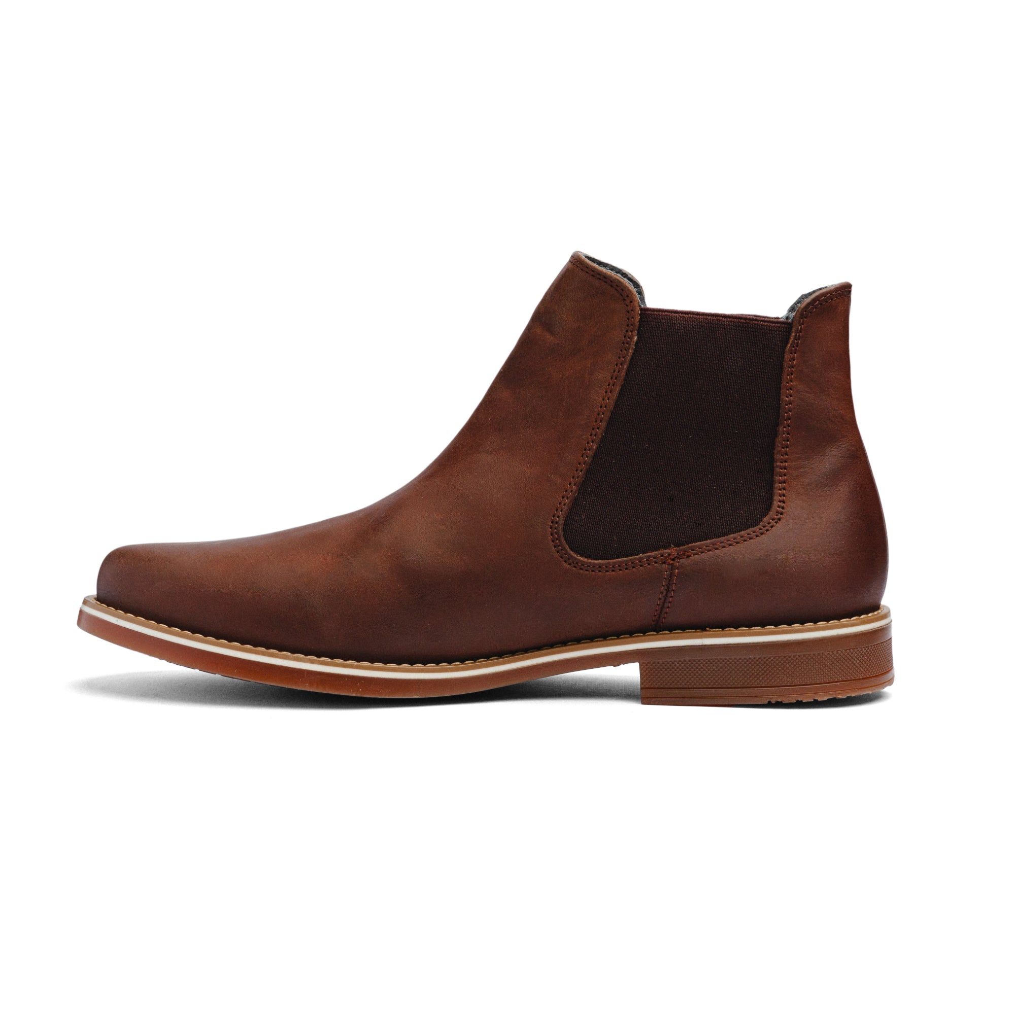 BLACK PEPPERS Brown Leather CLASSIC CHELSEA