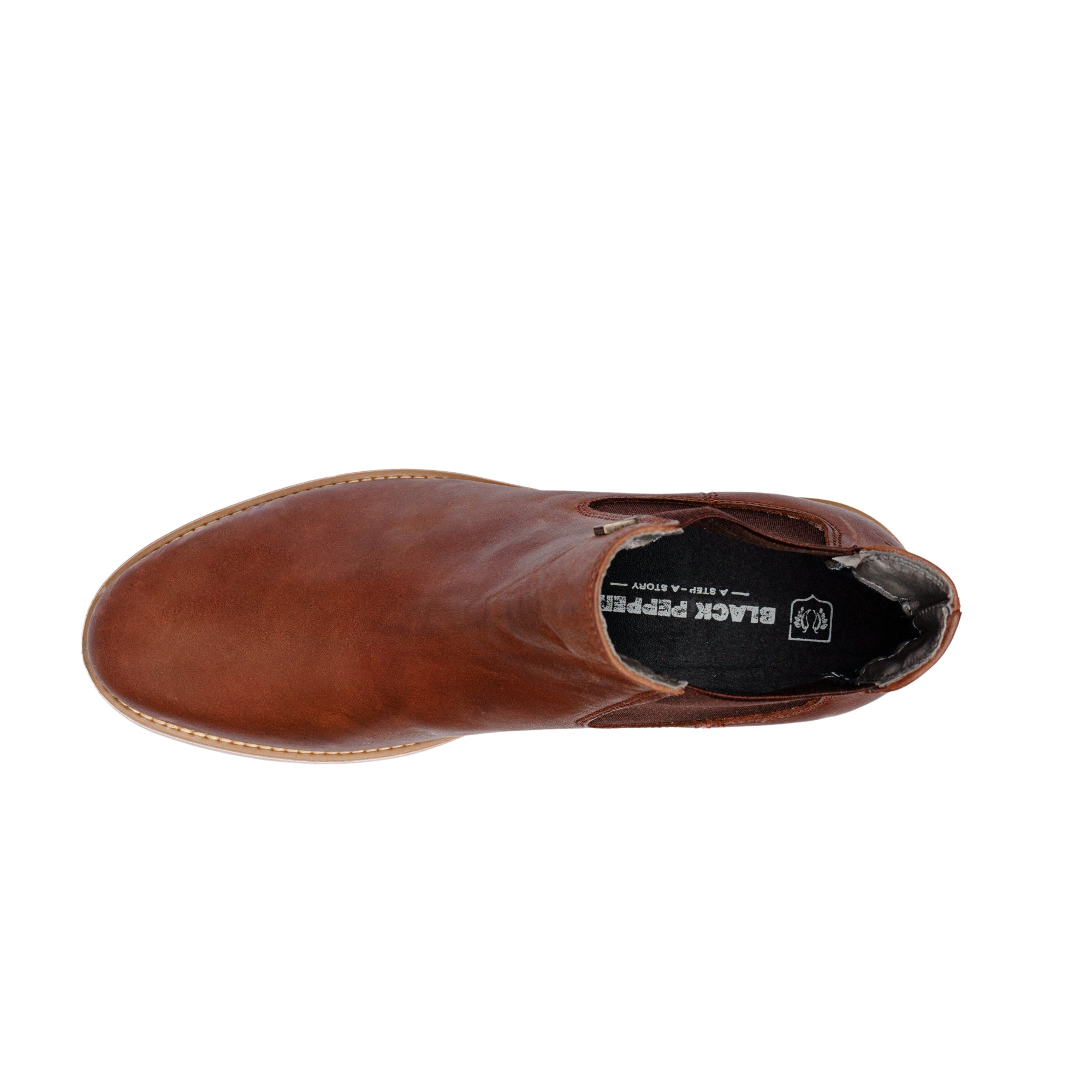 BLACK PEPPERS Brown Leather CLASSIC CHELSEA