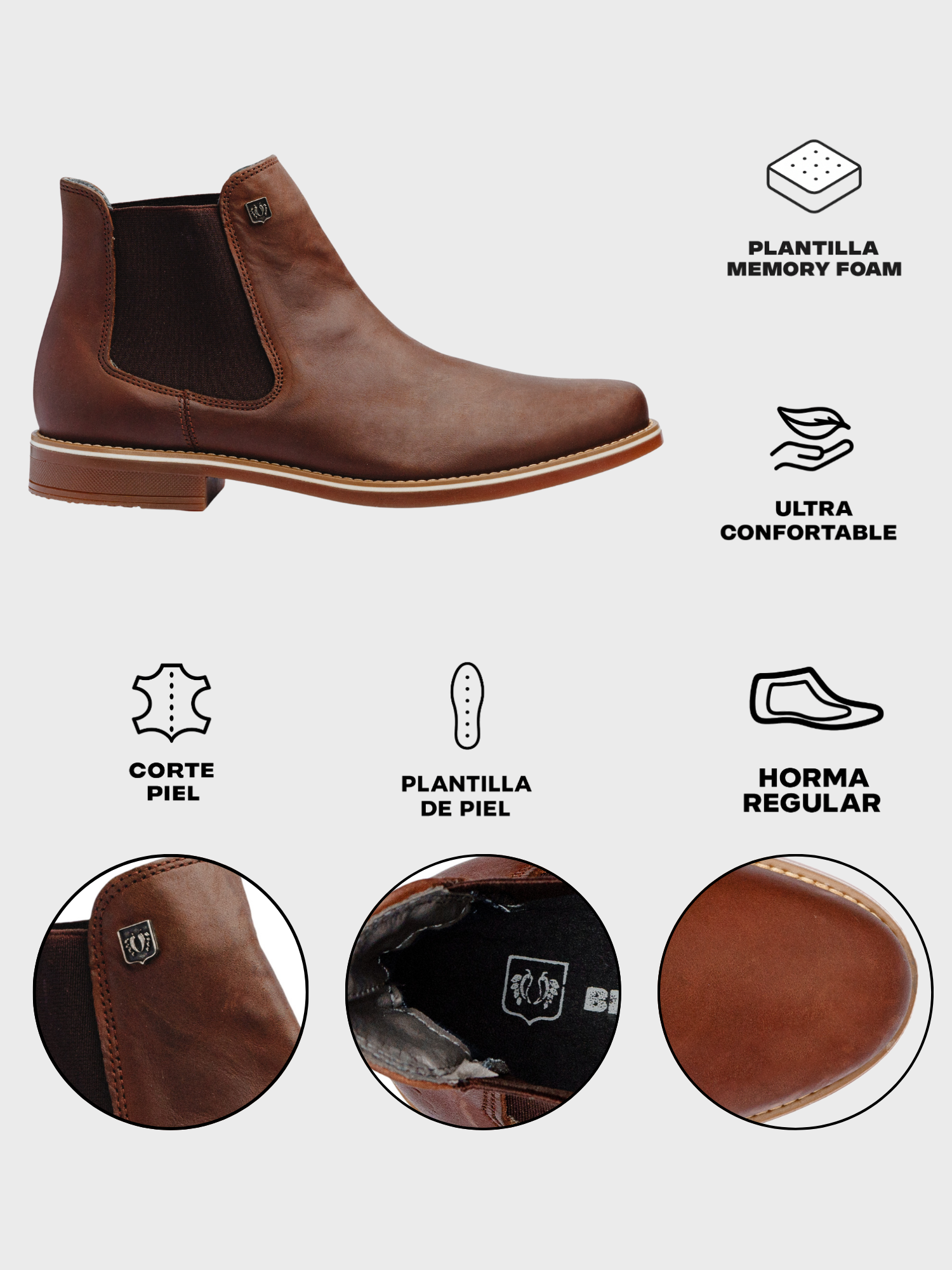 Brown Leather CLASSIC CHELSEA