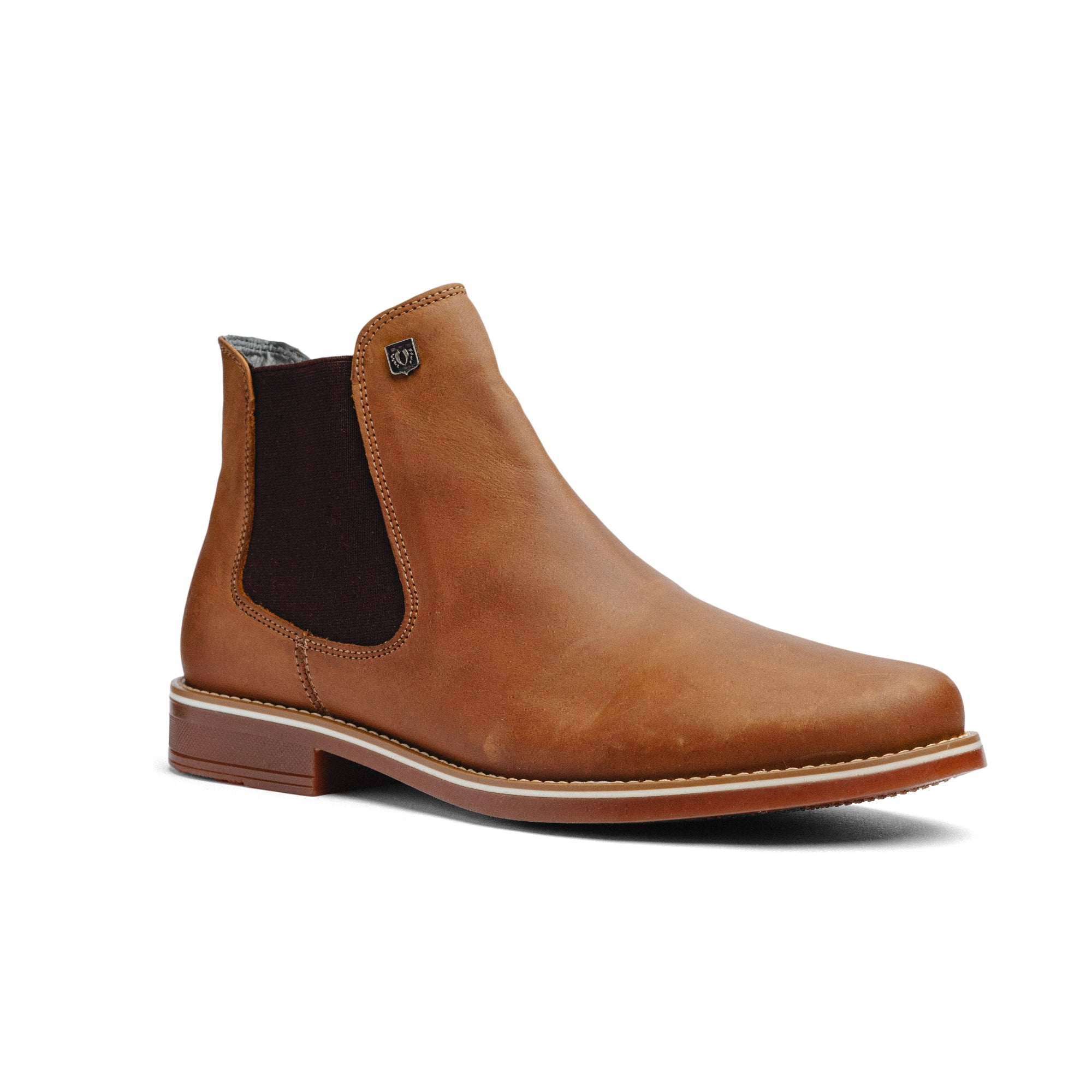 BLACK PEPPERS Camel Leather CLASSIC CHELSEA