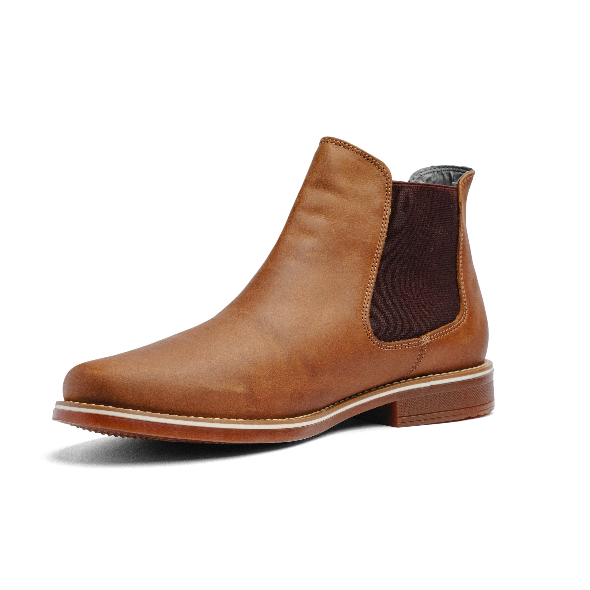 BLACK PEPPERS Camel Leather CLASSIC CHELSEA