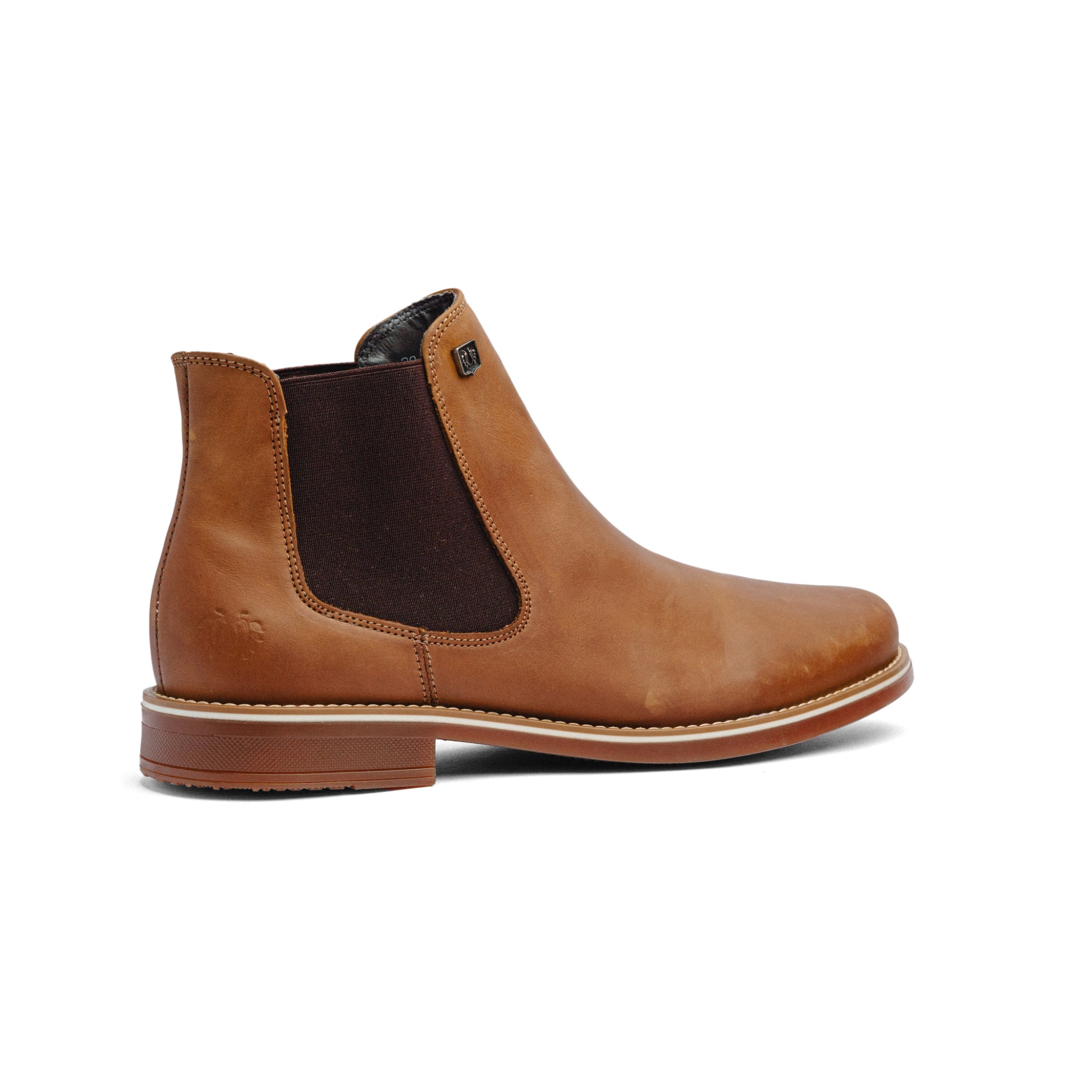 BLACK PEPPERS Camel Leather CLASSIC CHELSEA