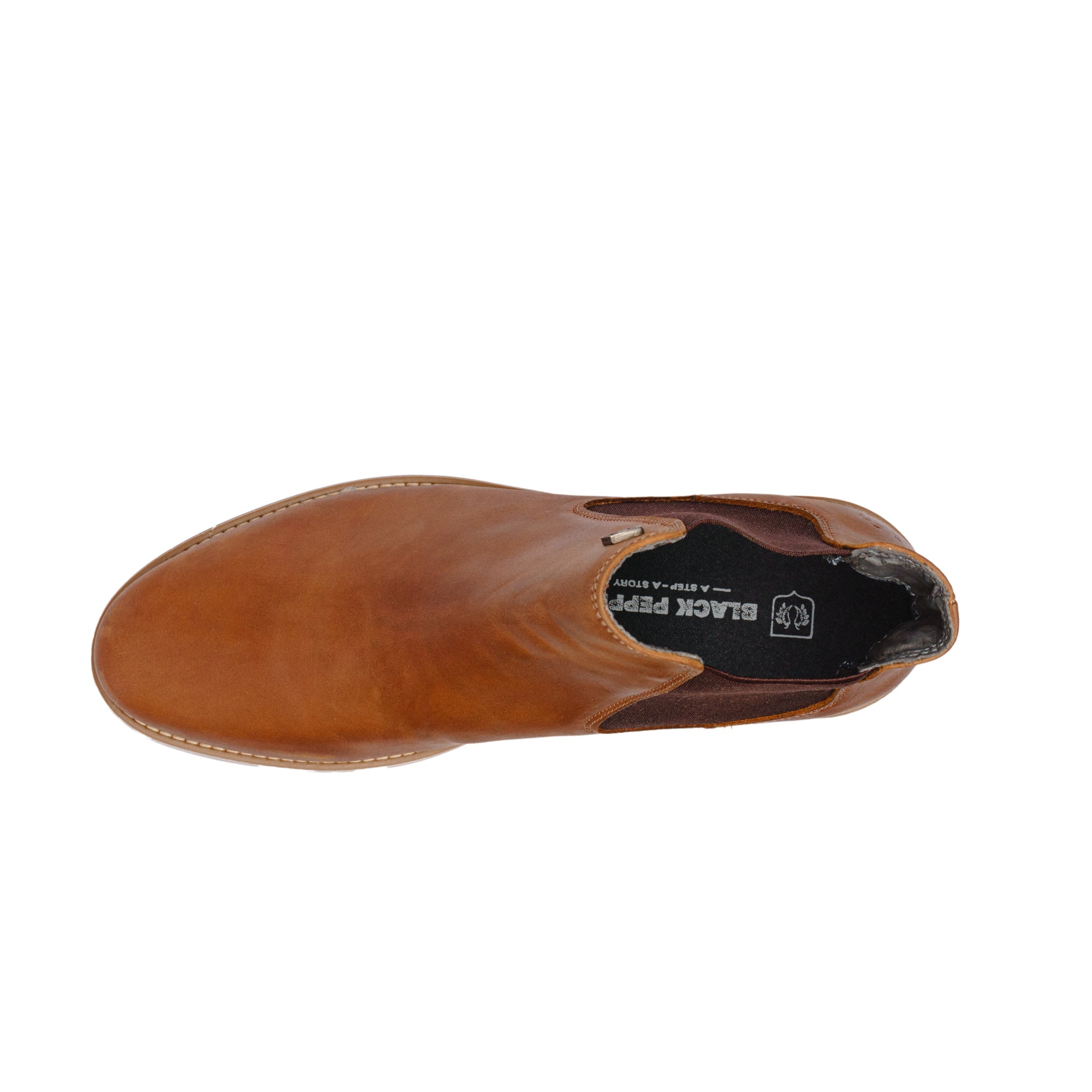 BLACK PEPPERS Camel Leather CLASSIC CHELSEA