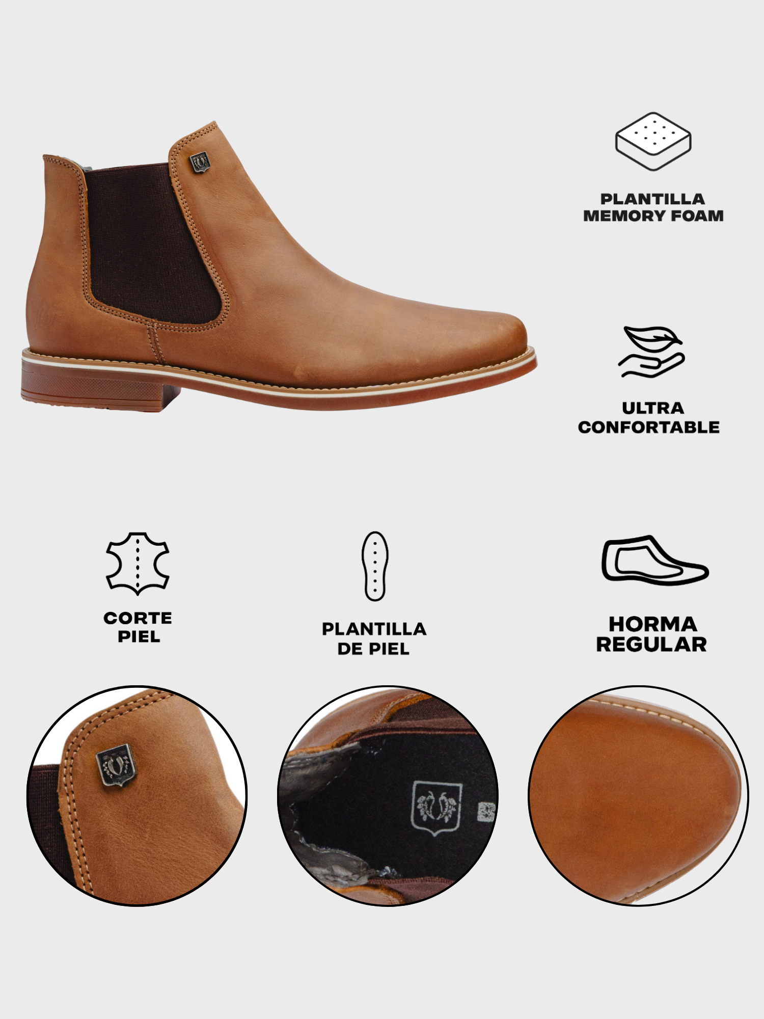 Camel Leather CLASSIC CHELSEA