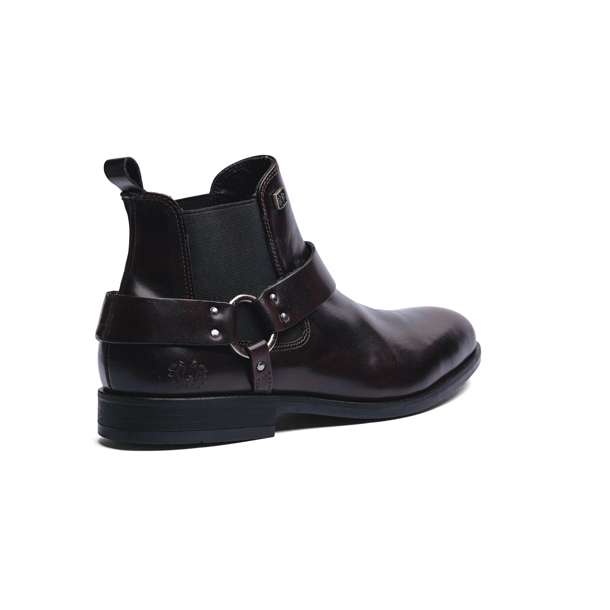 BLACK PEPPERS Red Wine Leather LACE CHELSEA