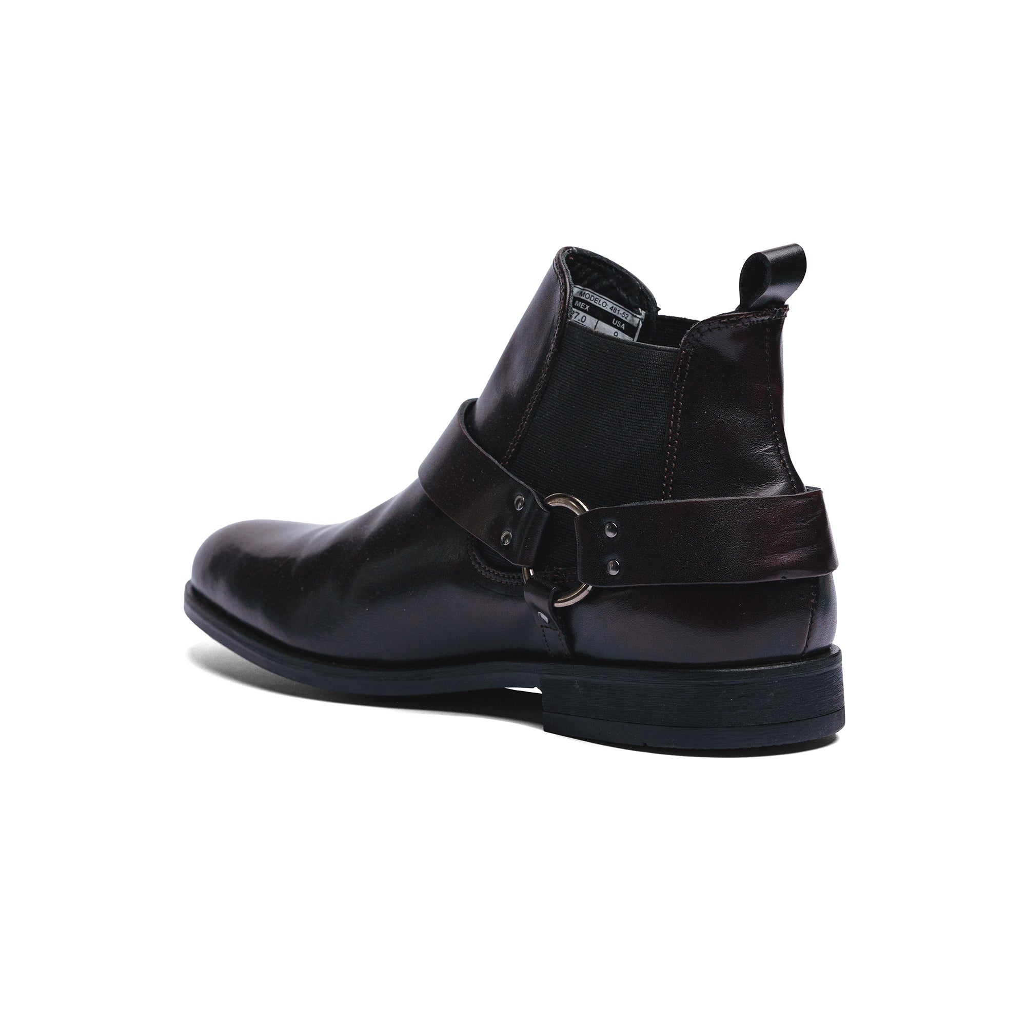 BLACK PEPPERS Red Wine Leather LACE CHELSEA