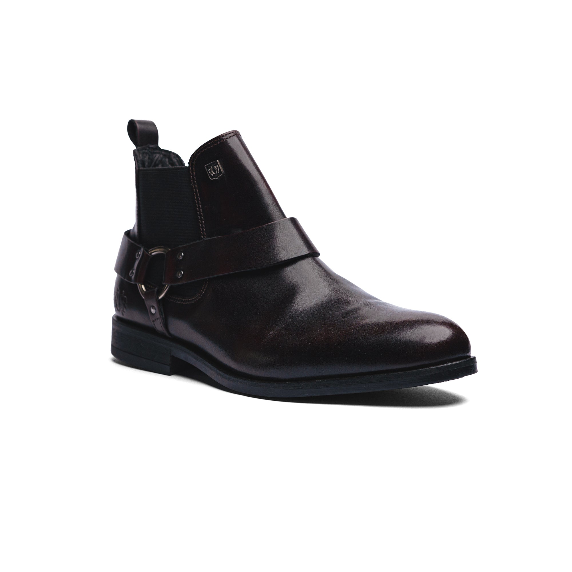 BLACK PEPPERS Red Wine Leather LACE CHELSEA