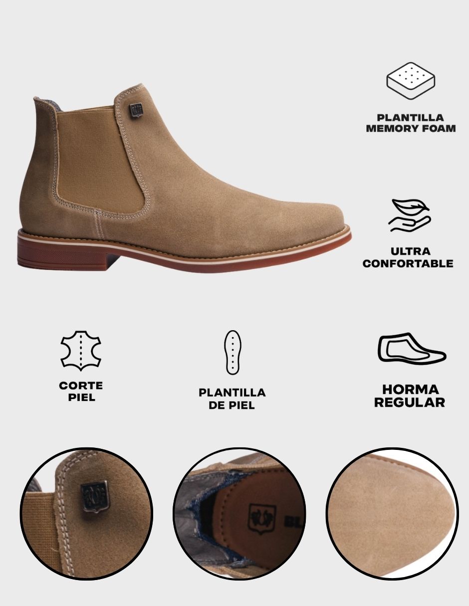 Cream Suede Leather CLASSIC CHELSEA