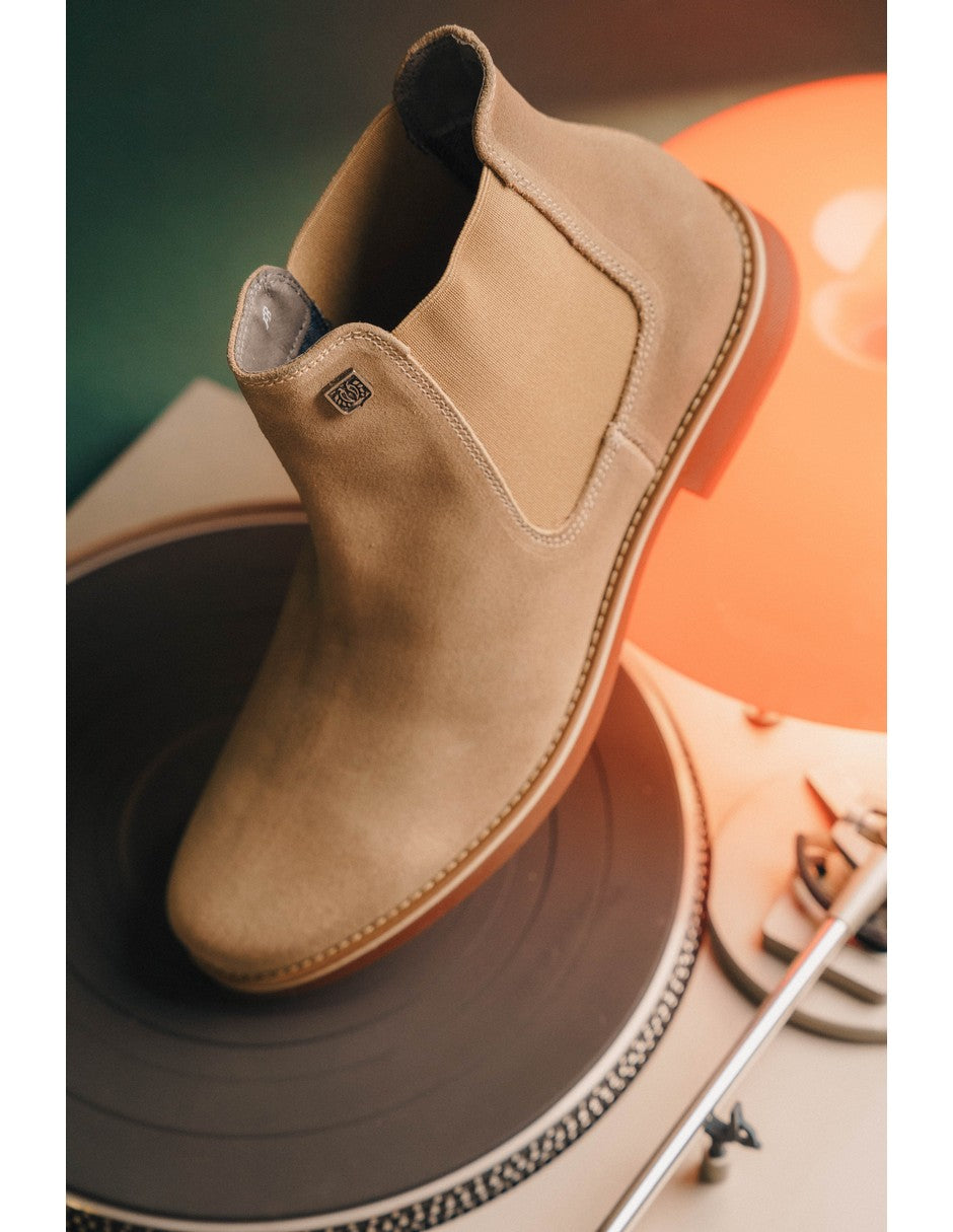 Cream Suede Leather CLASSIC CHELSEA