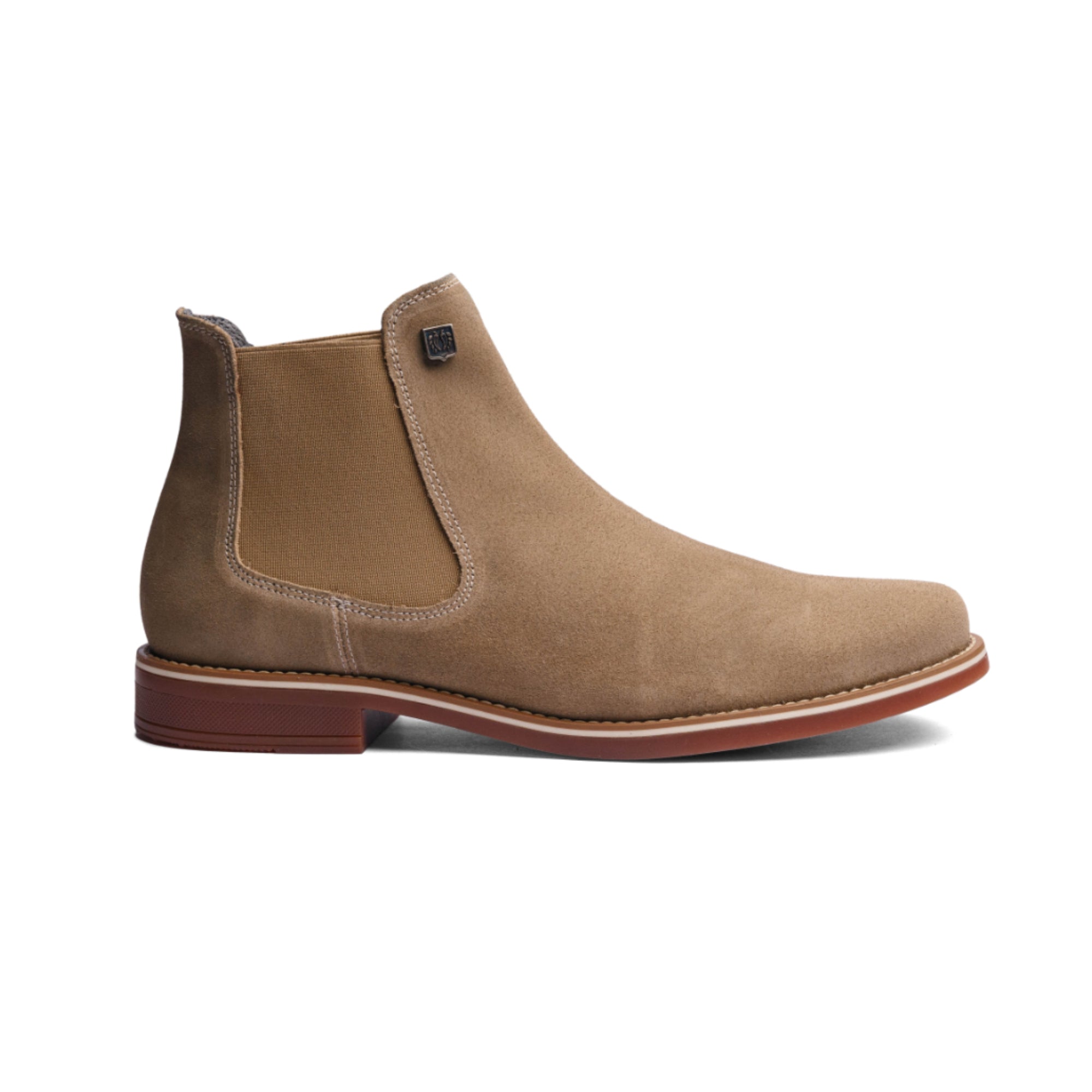BLACK PEPPERS Cream Suede Leather CLASSIC CHELSEA