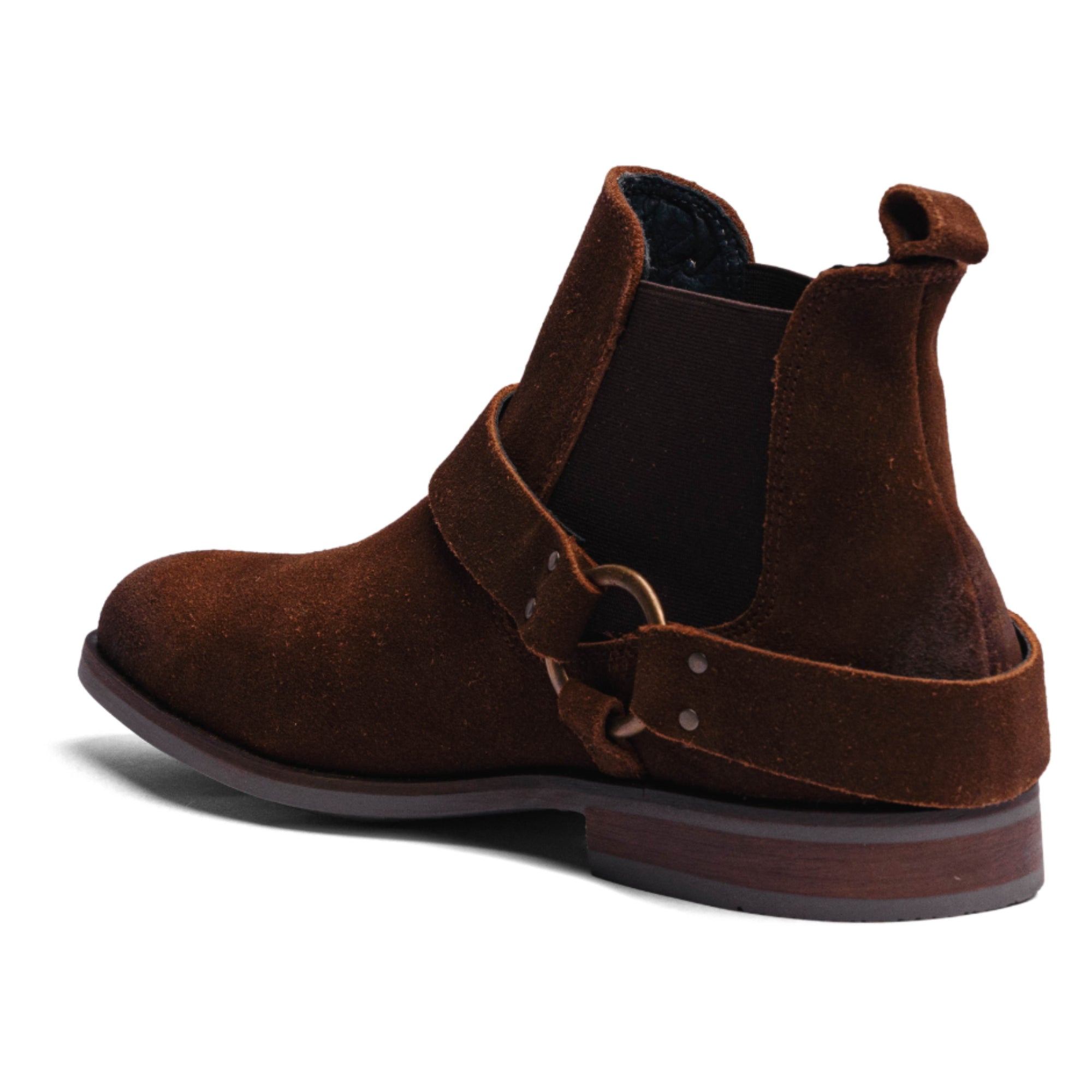 Camel Suede Leather LACE CHELSEA