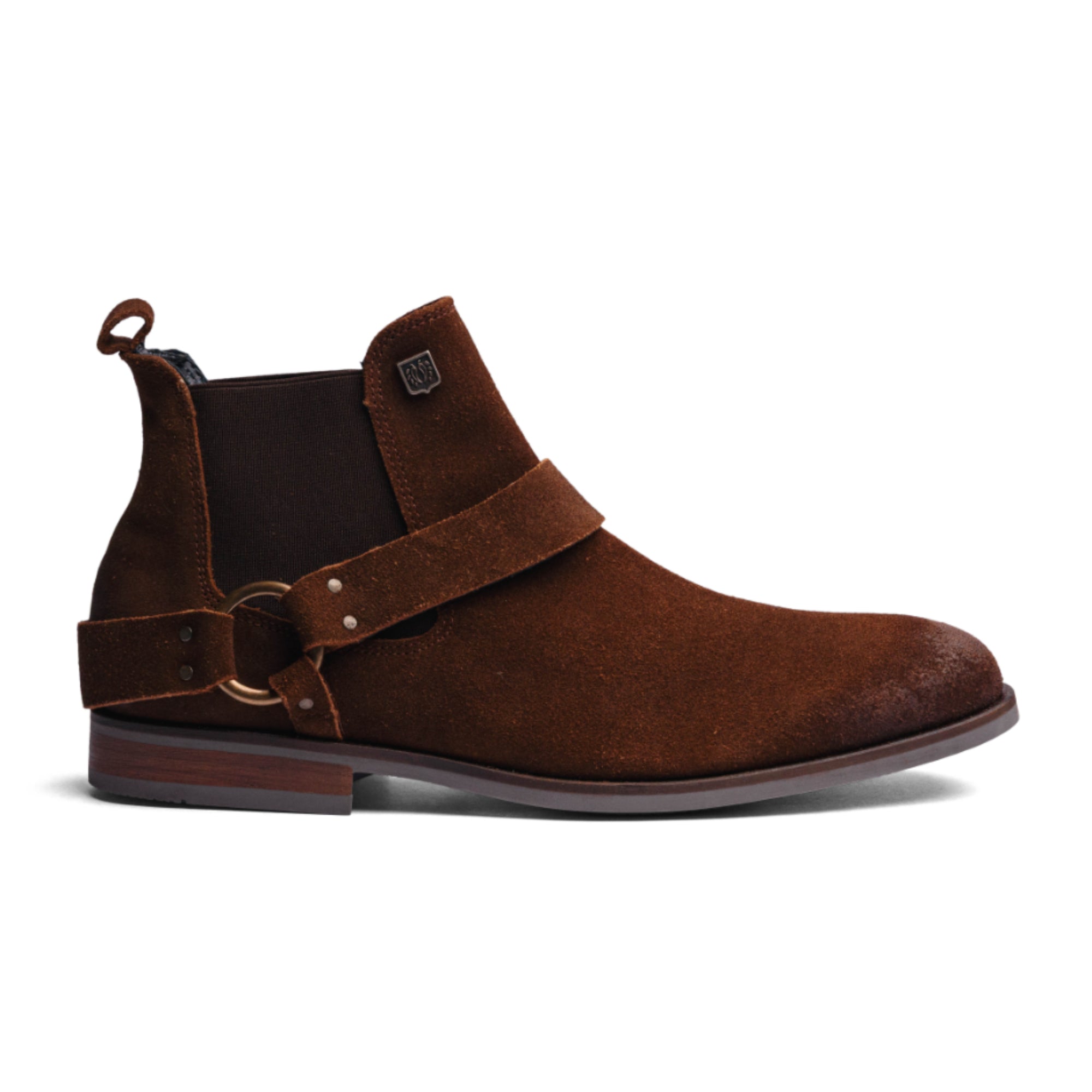 BLACK PEPPERS Camel Suede Leather LACE CHELSEA