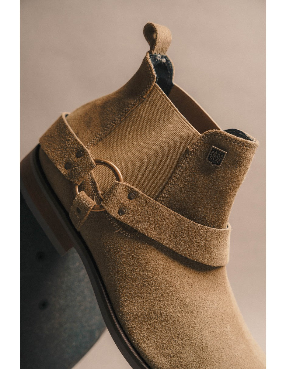 Cream Suede Leather LACE CHELSEA