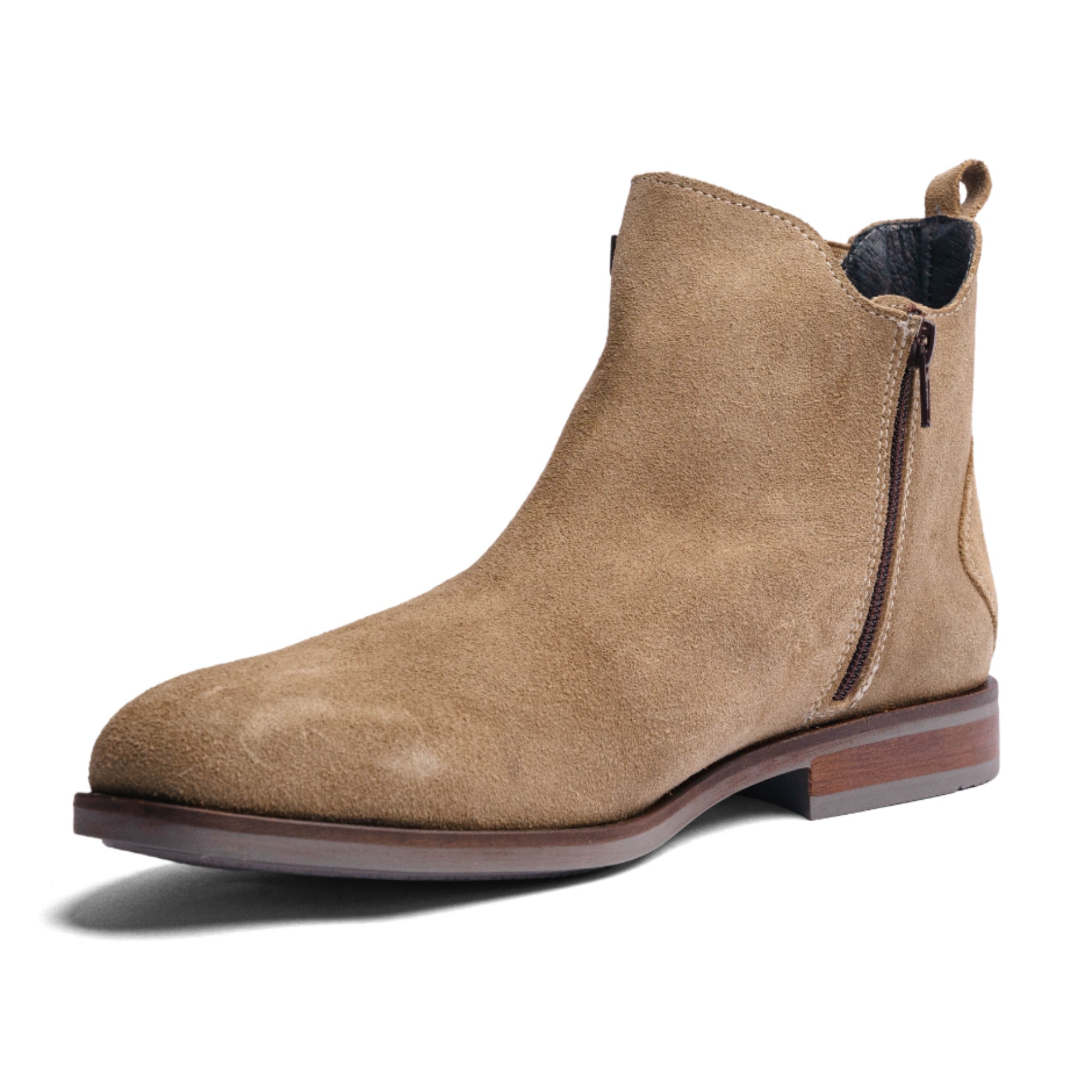 Cream Suede Leather ROCKSTAR CHELSEA