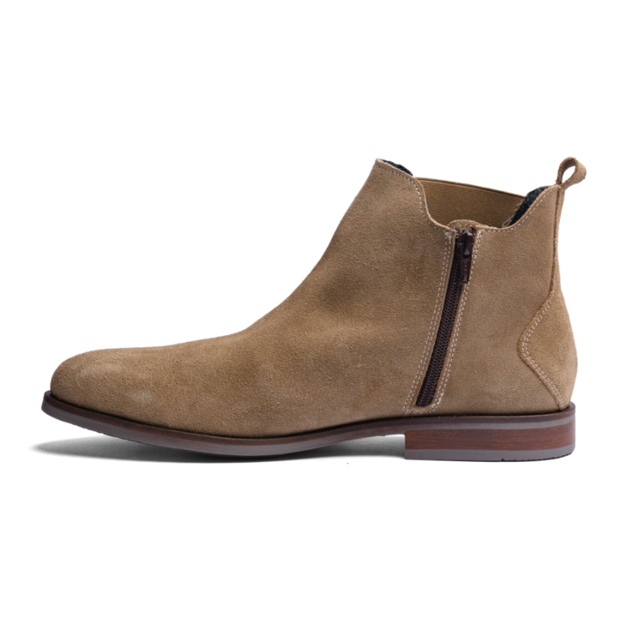 Cream Suede Leather ROCKSTAR CHELSEA