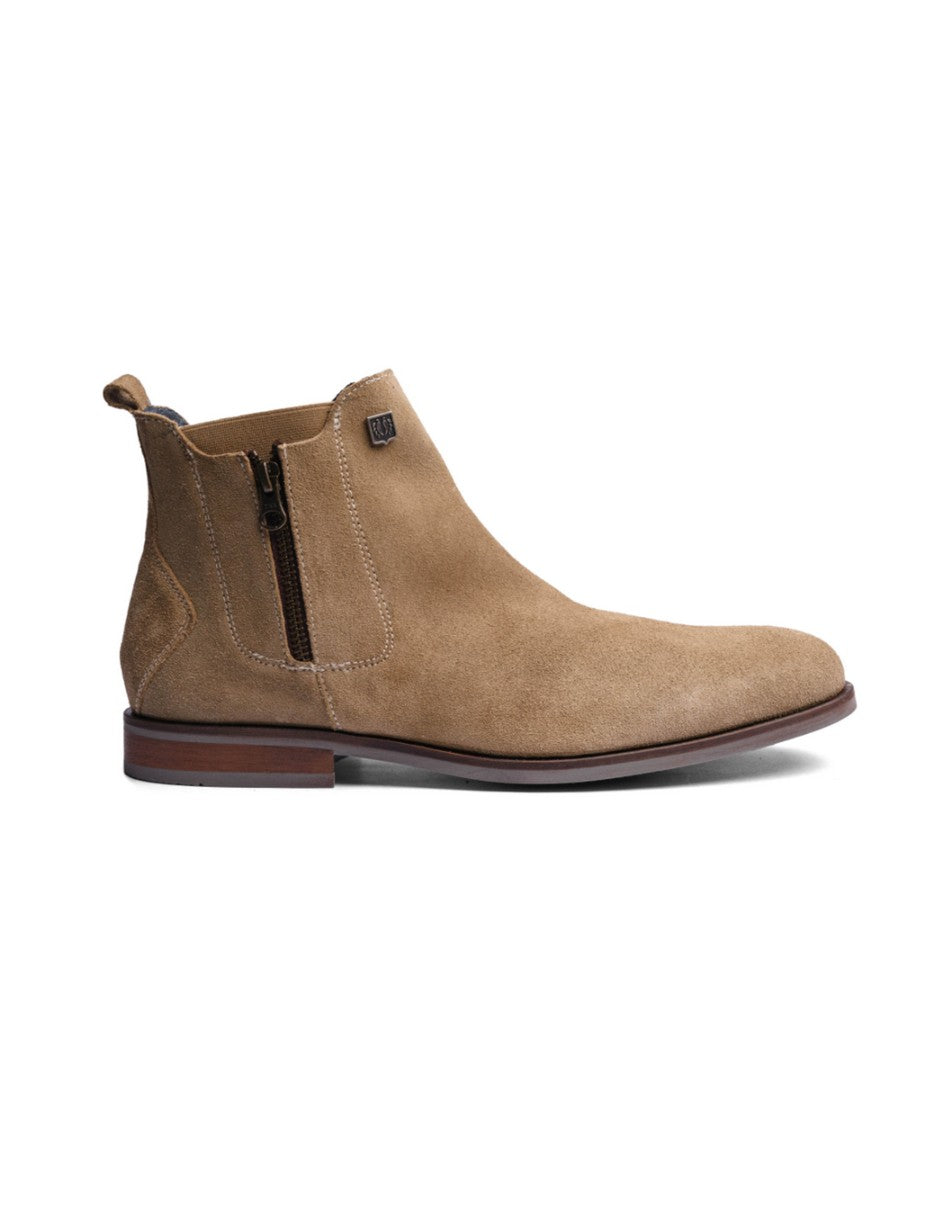 Cream Suede Leather ROCKSTAR CHELSEA
